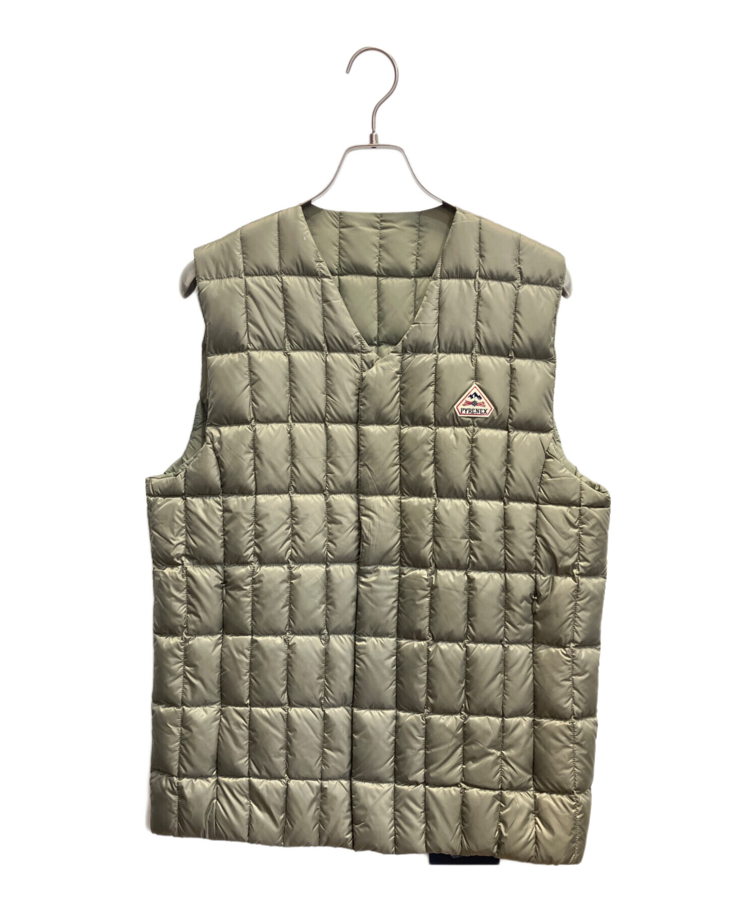 中古・古着通販】Pyrenex (ピレネックス) MENSA ダウンベスト カーキ