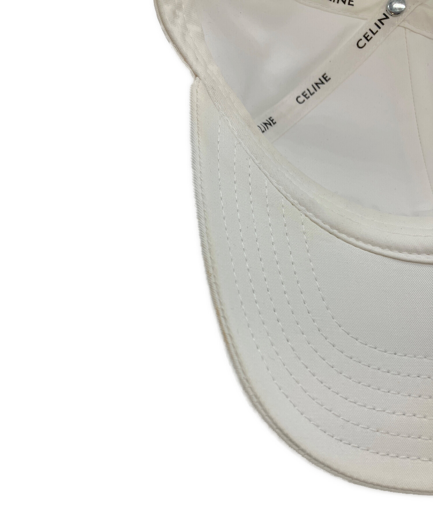 中古・古着通販】CELINE (セリーヌ) ベースボールキャップ ホワイト