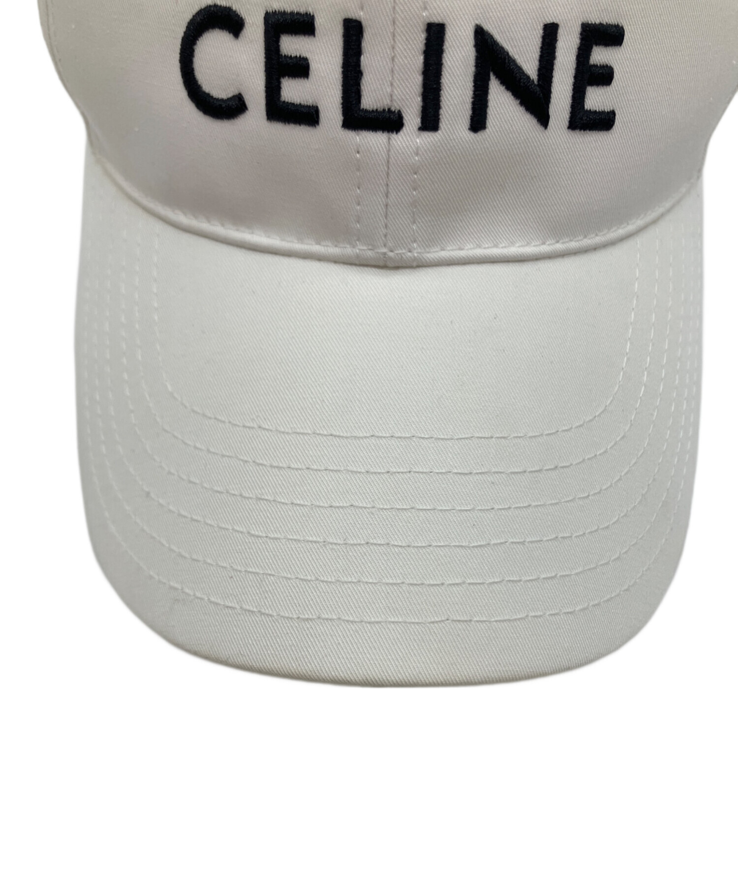 中古・古着通販】CELINE (セリーヌ) ベースボールキャップ ホワイト
