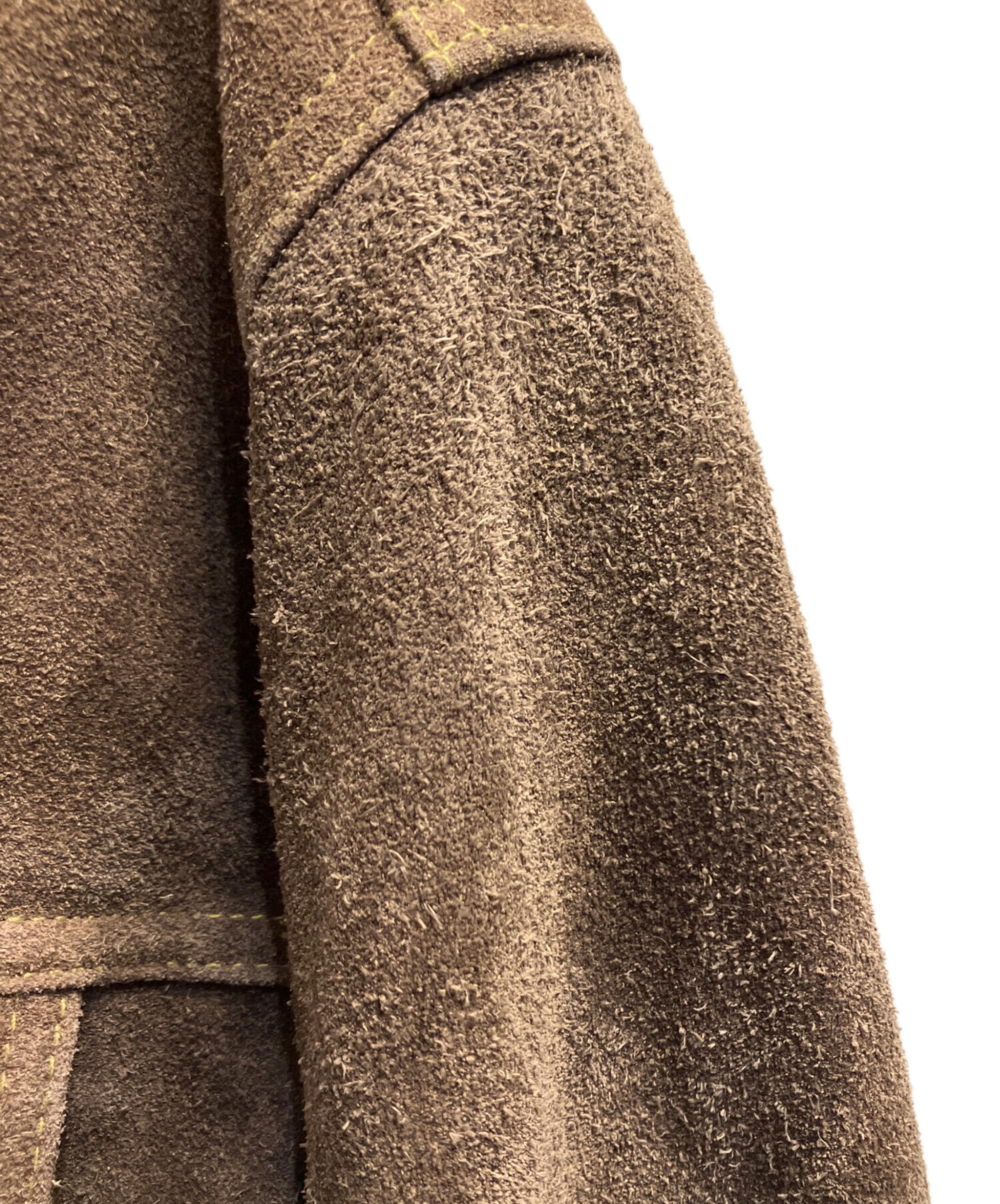 パ*ン様 DIESEL スエードレザージャケット ブラウン 中古・古着通販】DIESEL (ディーゼル) スウェードレザージャケット