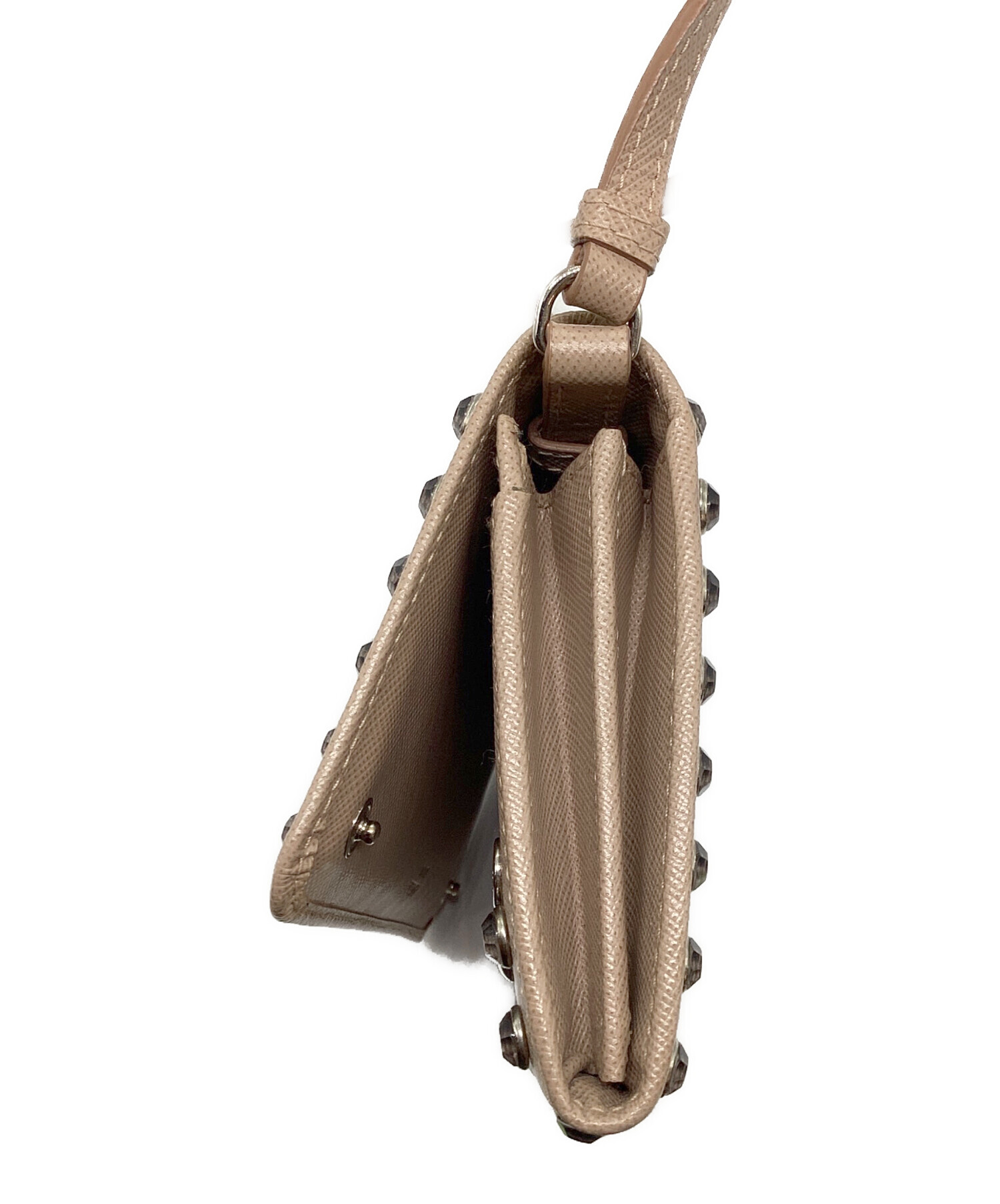 中古・古着通販】PRADA (プラダ) ショルダーウォレット ピンク