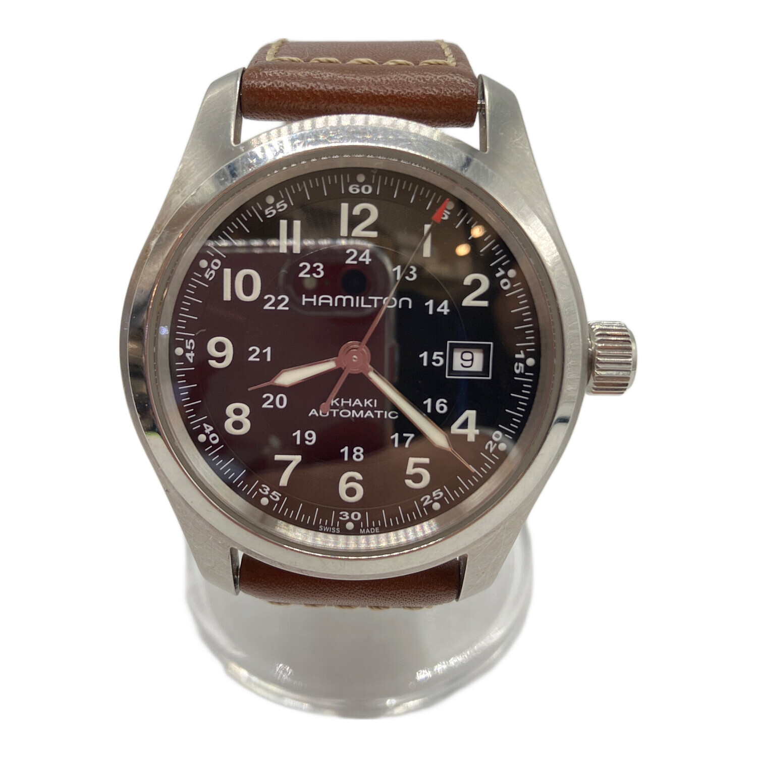 中古・古着通販】HAMILTON (ハミルトン) 自動巻き腕時計 ブラック 