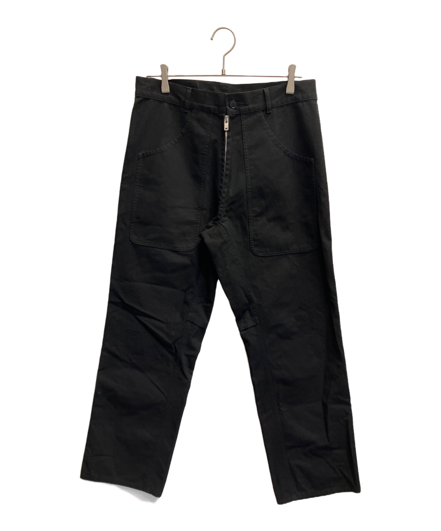 【古着】【本人期】Maison Margiela 10 コットンワークパンツ 美品 メゾンマルジェラ 10 コットンカーゴパンツ Matgiela 黒 48