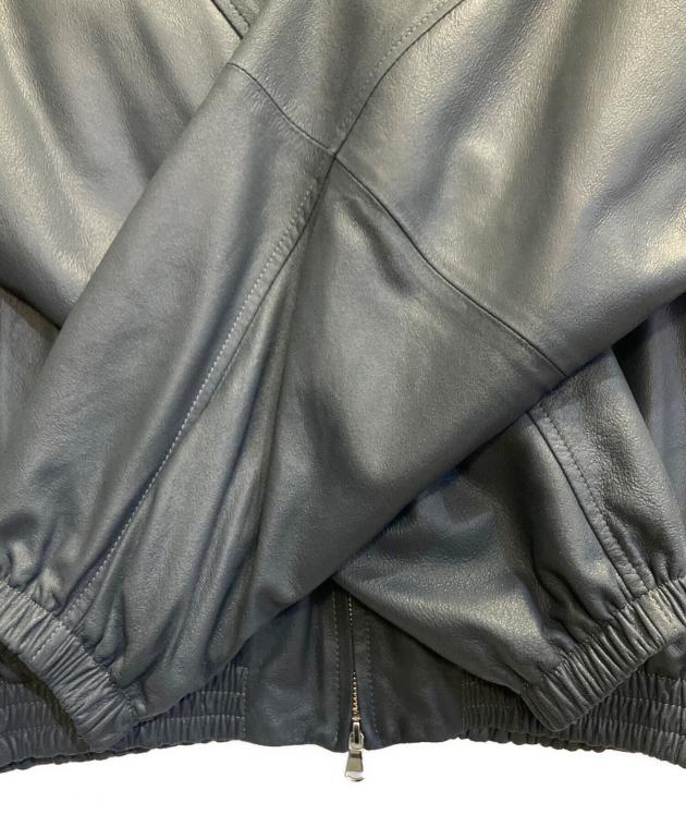 中古・古着通販】YOKE (ヨーク) LEATHER TRAINING JACKET グレー