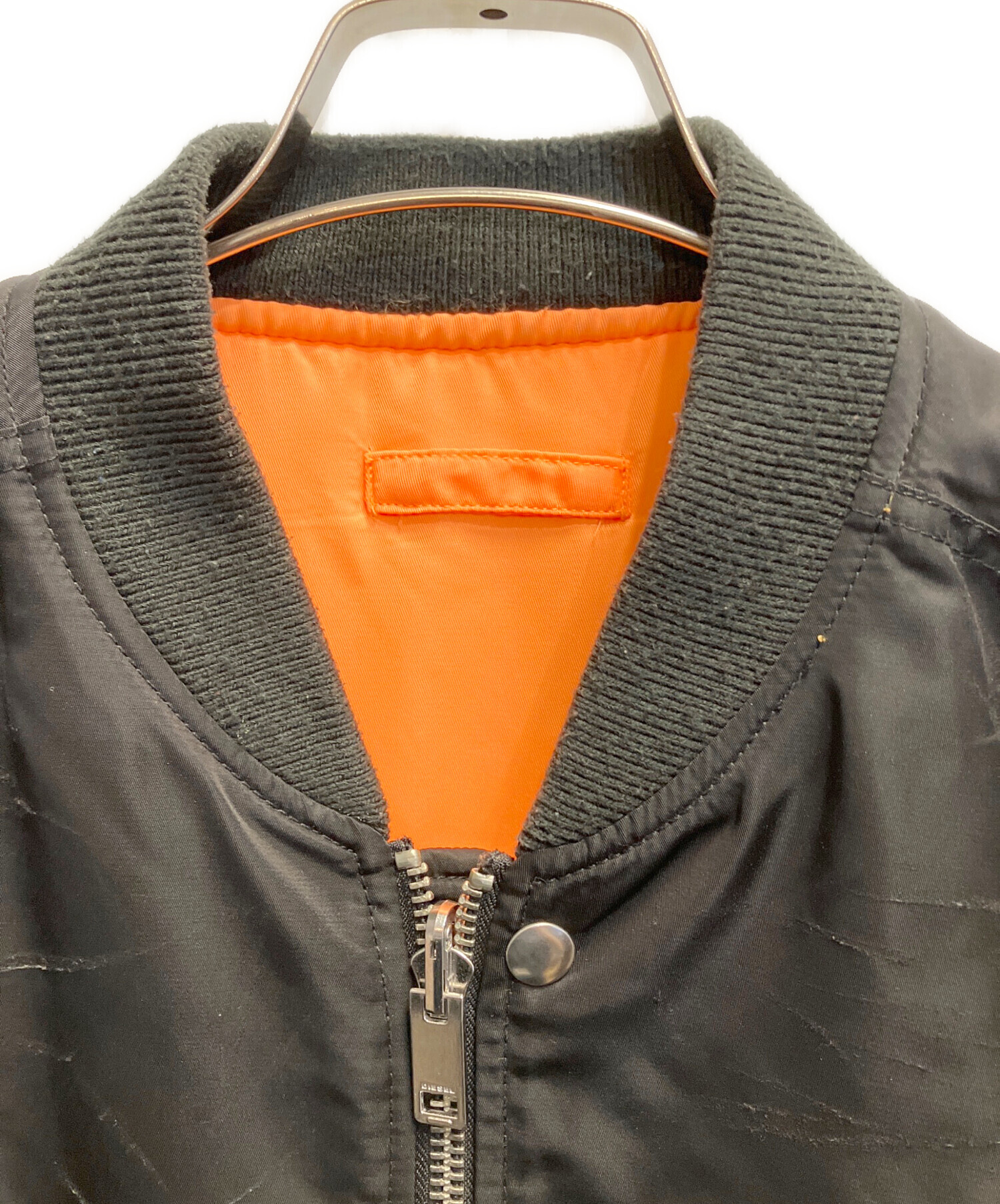 中古・古着通販】DIESEL (ディーゼル) クラッシュ加工MA-1ジャケット