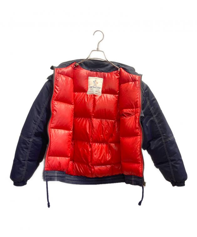 MONCLER ジャケット 92㎝ 中古・古着通販】MONCLER (モンクレール) ダウンジャケット ネイビー