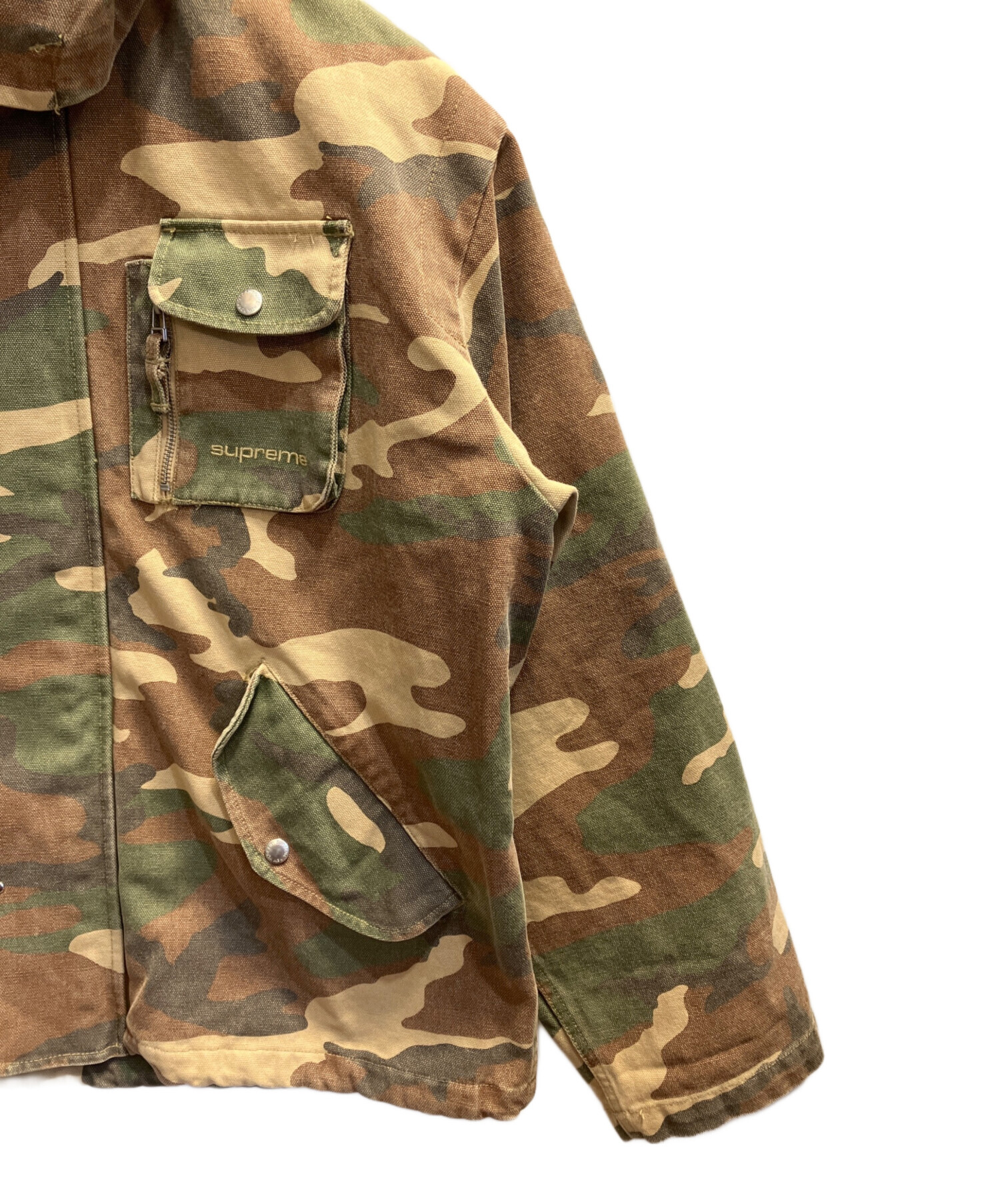 中古・古着通販】Supreme (シュプリーム) Canvas Clip Jacket ベージュ