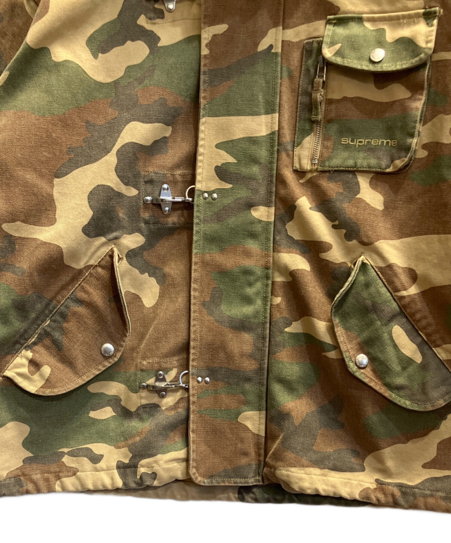 中古・古着通販】Supreme (シュプリーム) Canvas Clip Jacket ベージュ