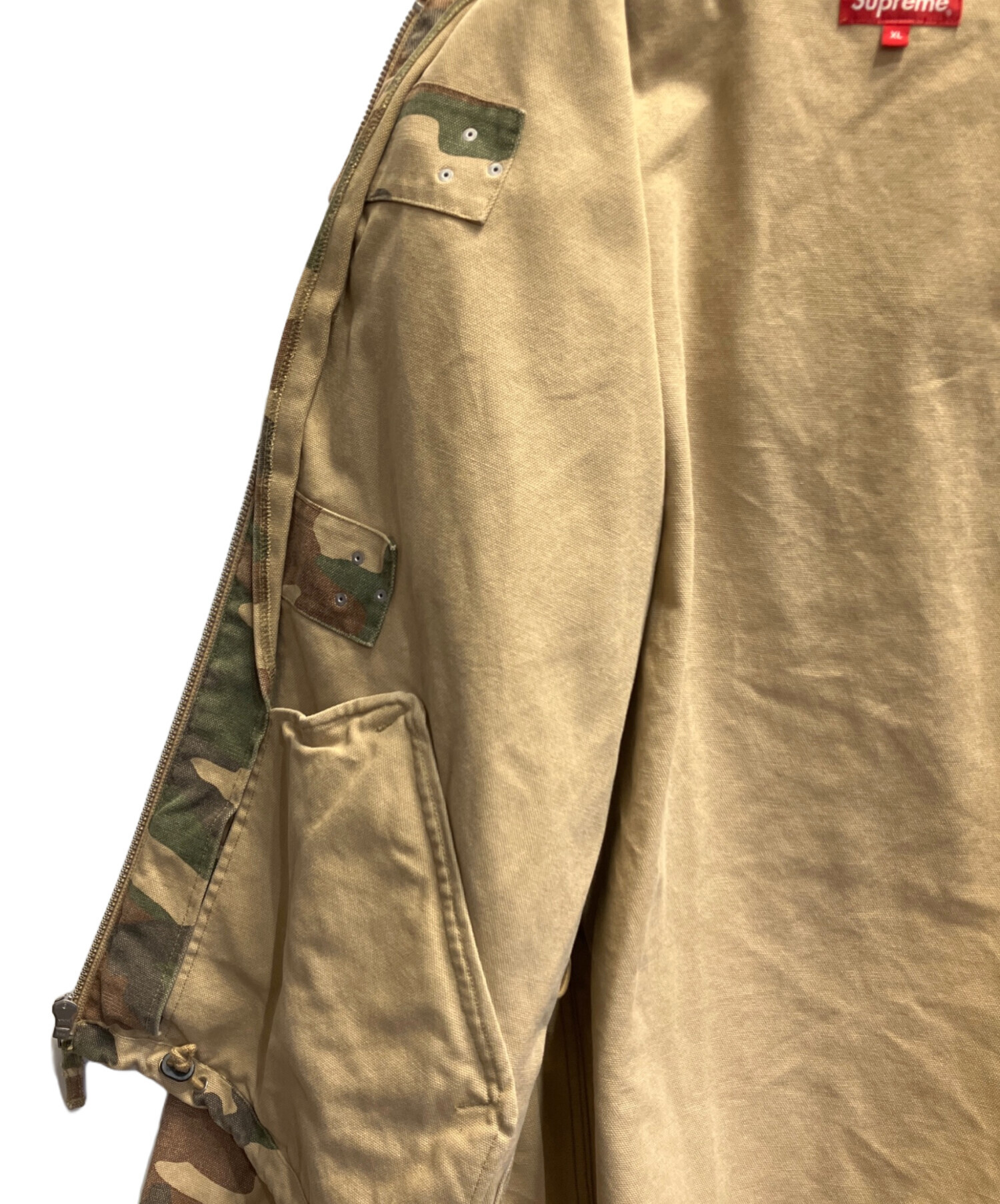 中古・古着通販】Supreme (シュプリーム) Canvas Clip Jacket ベージュ