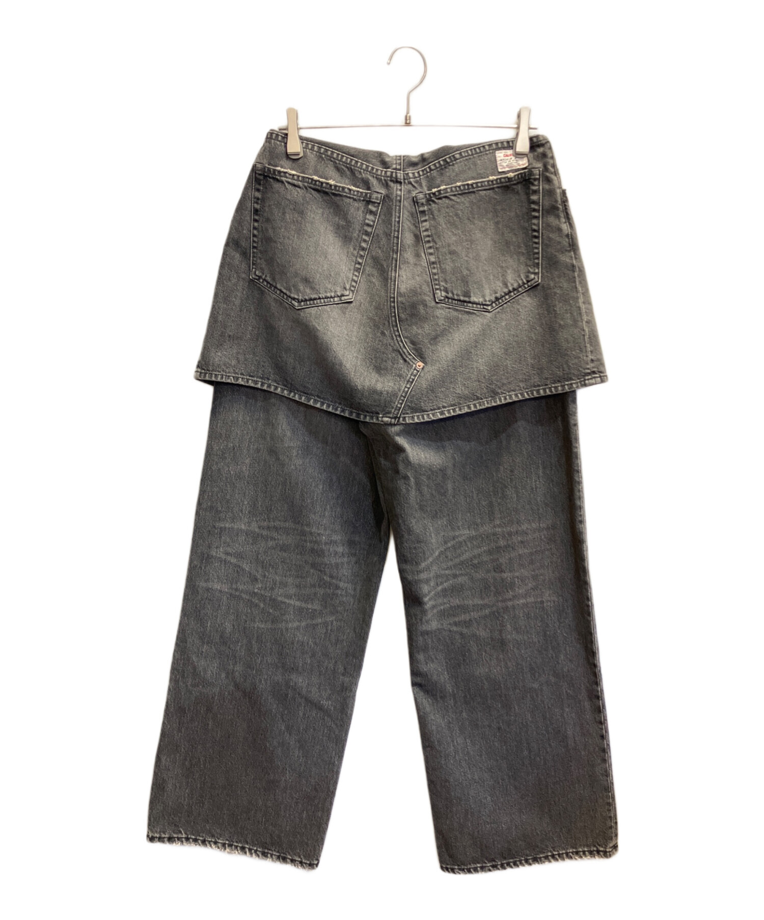 中古・古着通販】DAIRIKU (ダイリク) Skirt Docking Wide Denim Pants 
