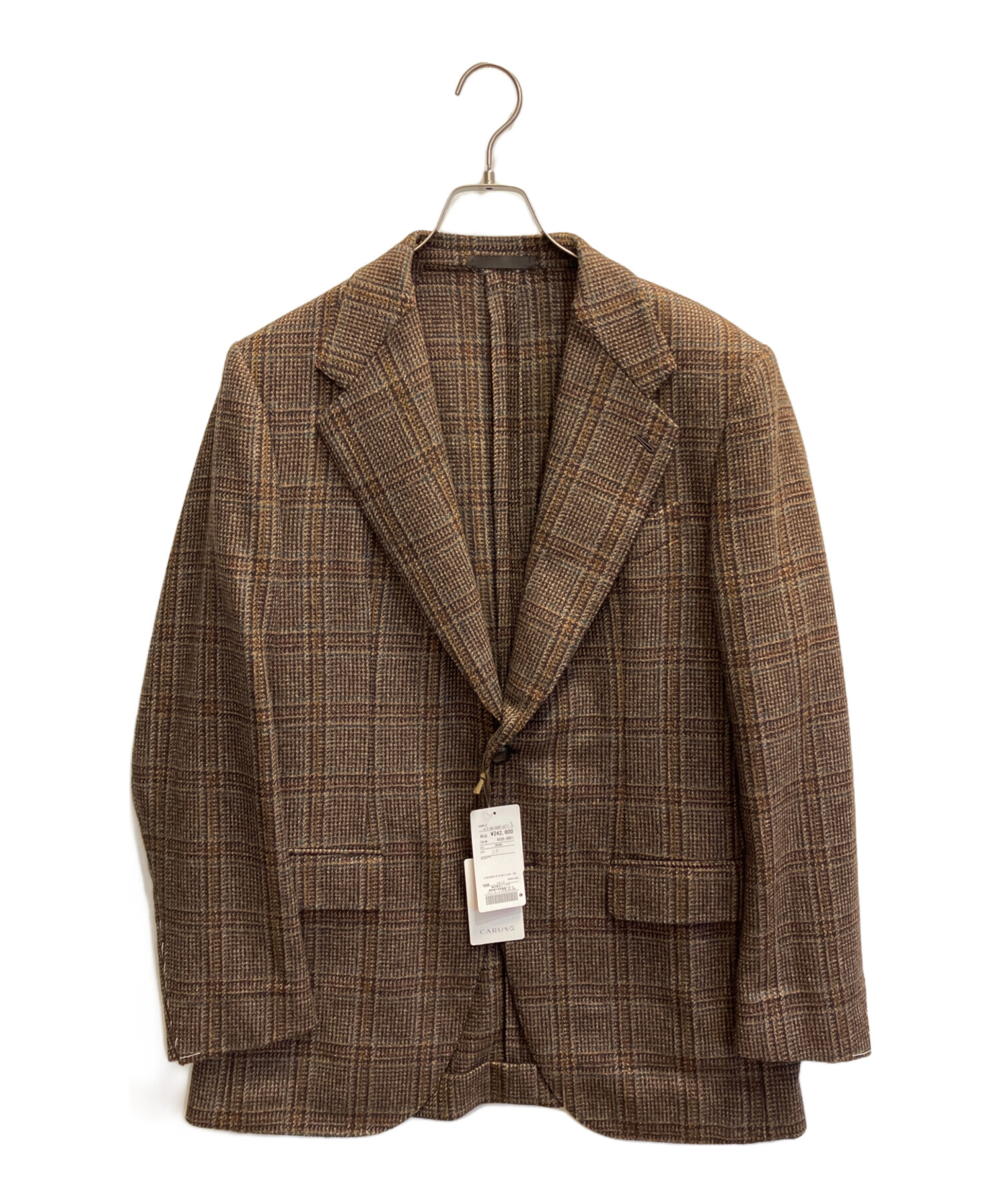 中古・古着通販】CARUSO (カルーゾ) テーラードジャケット ブラウン