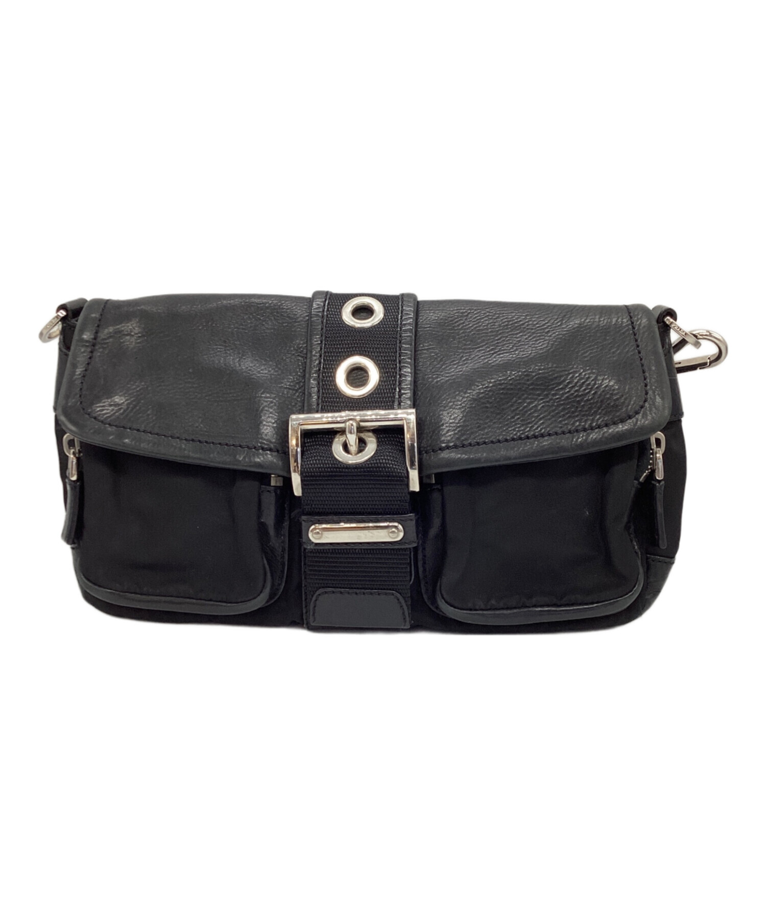 中古・古着通販】PRADA (プラダ) ショルダーバッグ ブラック｜ブランド
