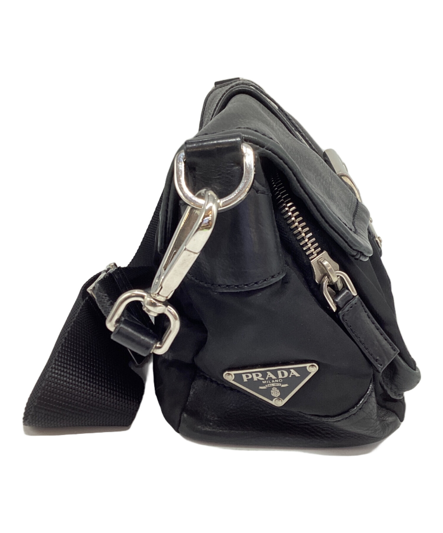 中古・古着通販】PRADA (プラダ) ショルダーバッグ ブラック｜ブランド 
