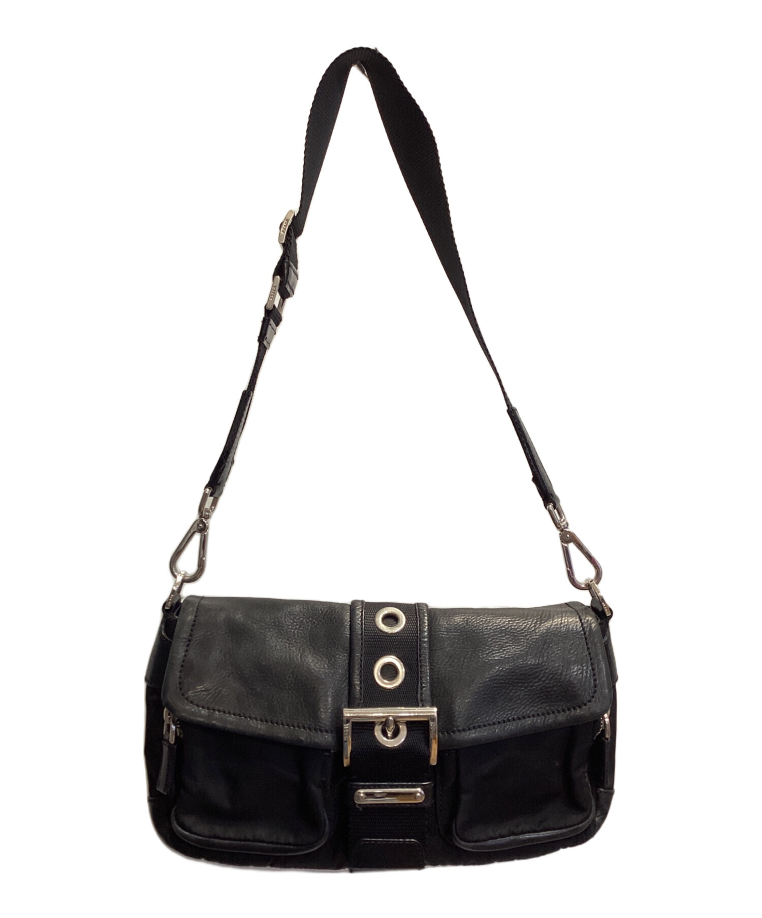 中古・古着通販】PRADA (プラダ) ショルダーバッグ ブラック｜ブランド 