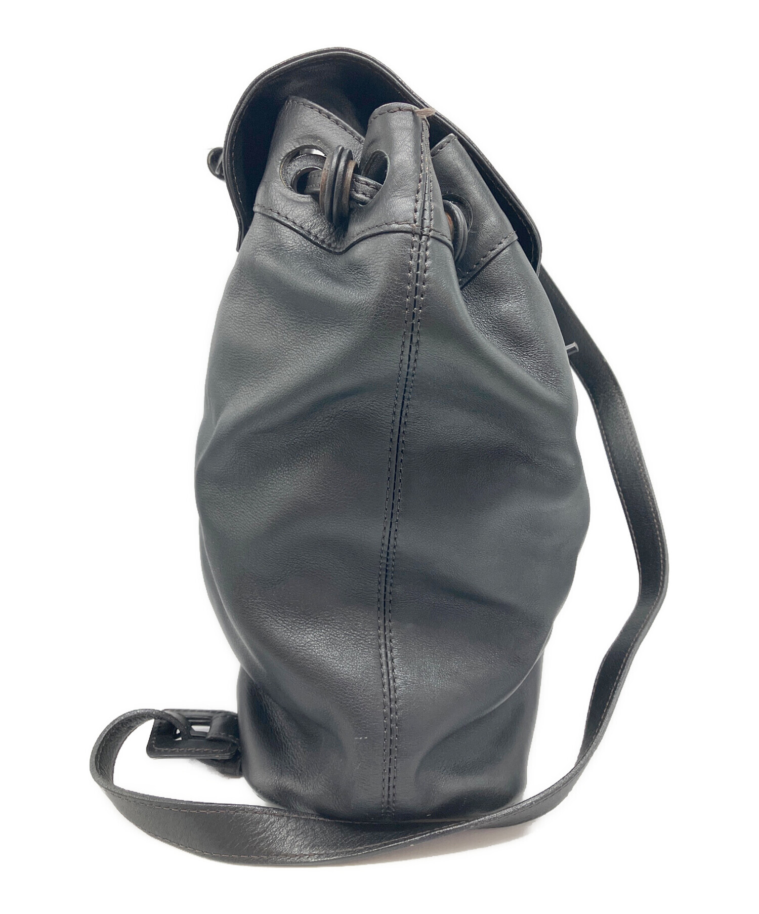 中古・古着通販】CHANEL (シャネル) レザーリュック ブラック 