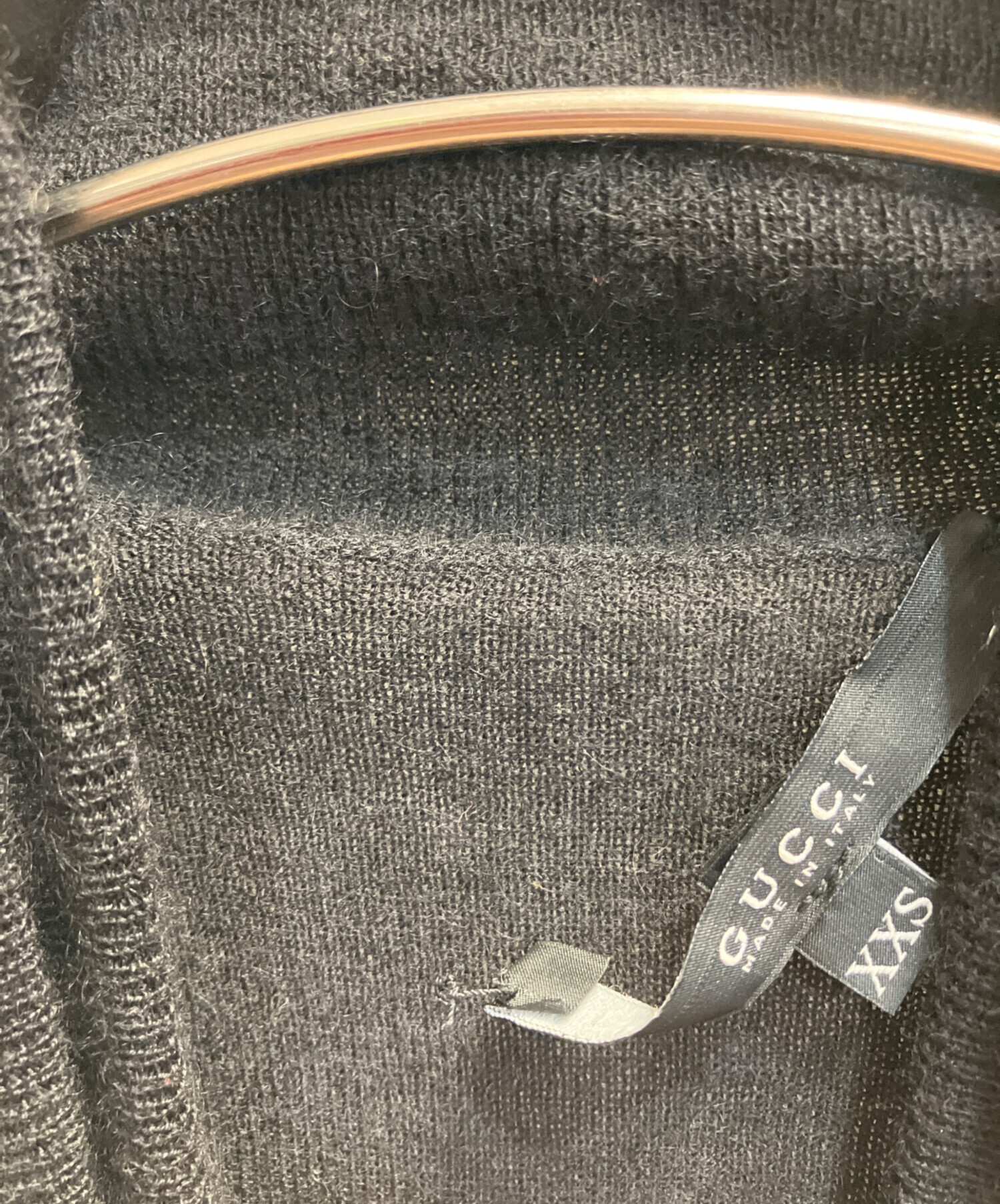 中古・古着通販】GUCCI (グッチ) カシミヤニット ブラック サイズ:XXS