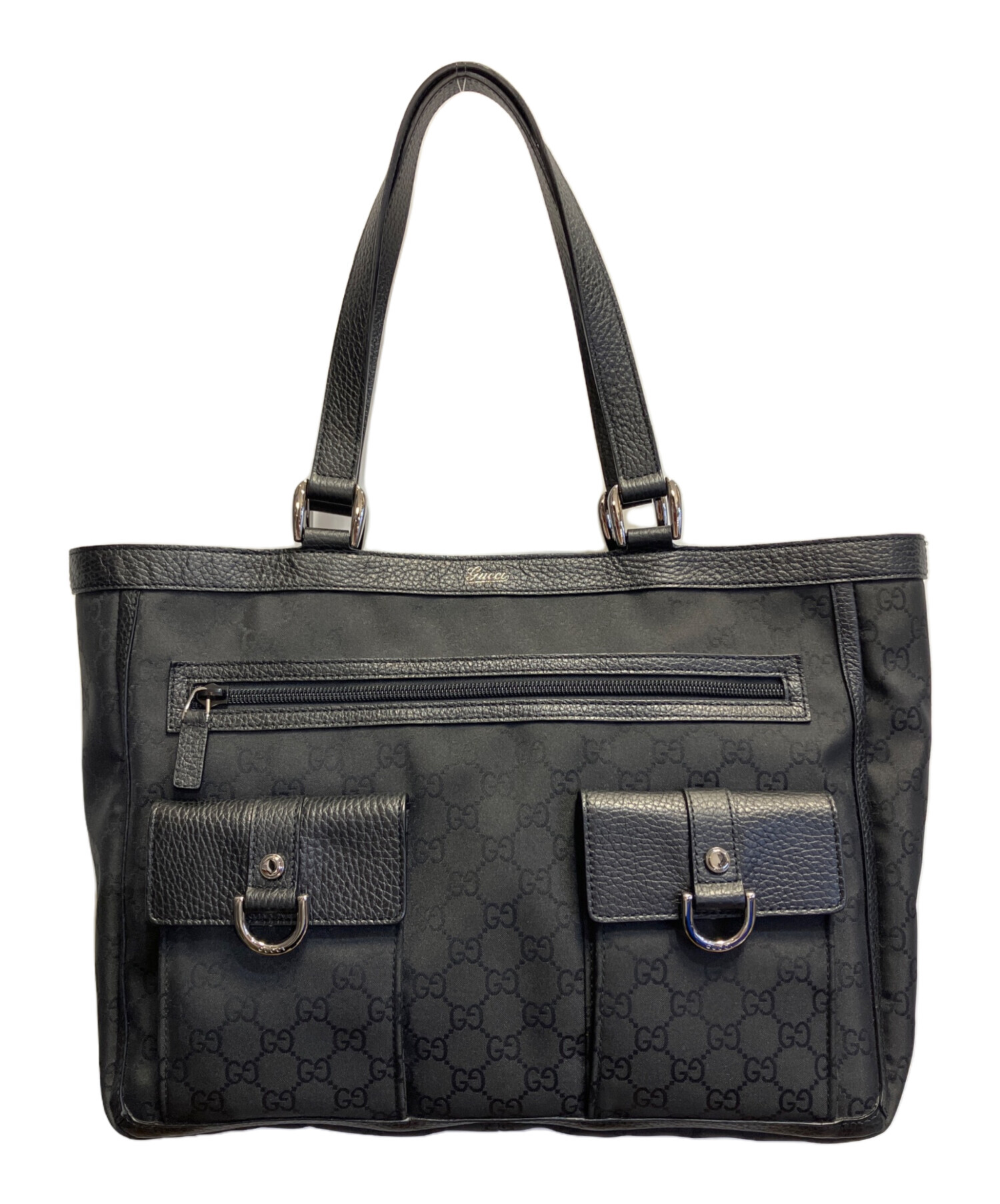 中古・古着通販】GUCCI (グッチ) トートバッグ ブラック｜ブランド