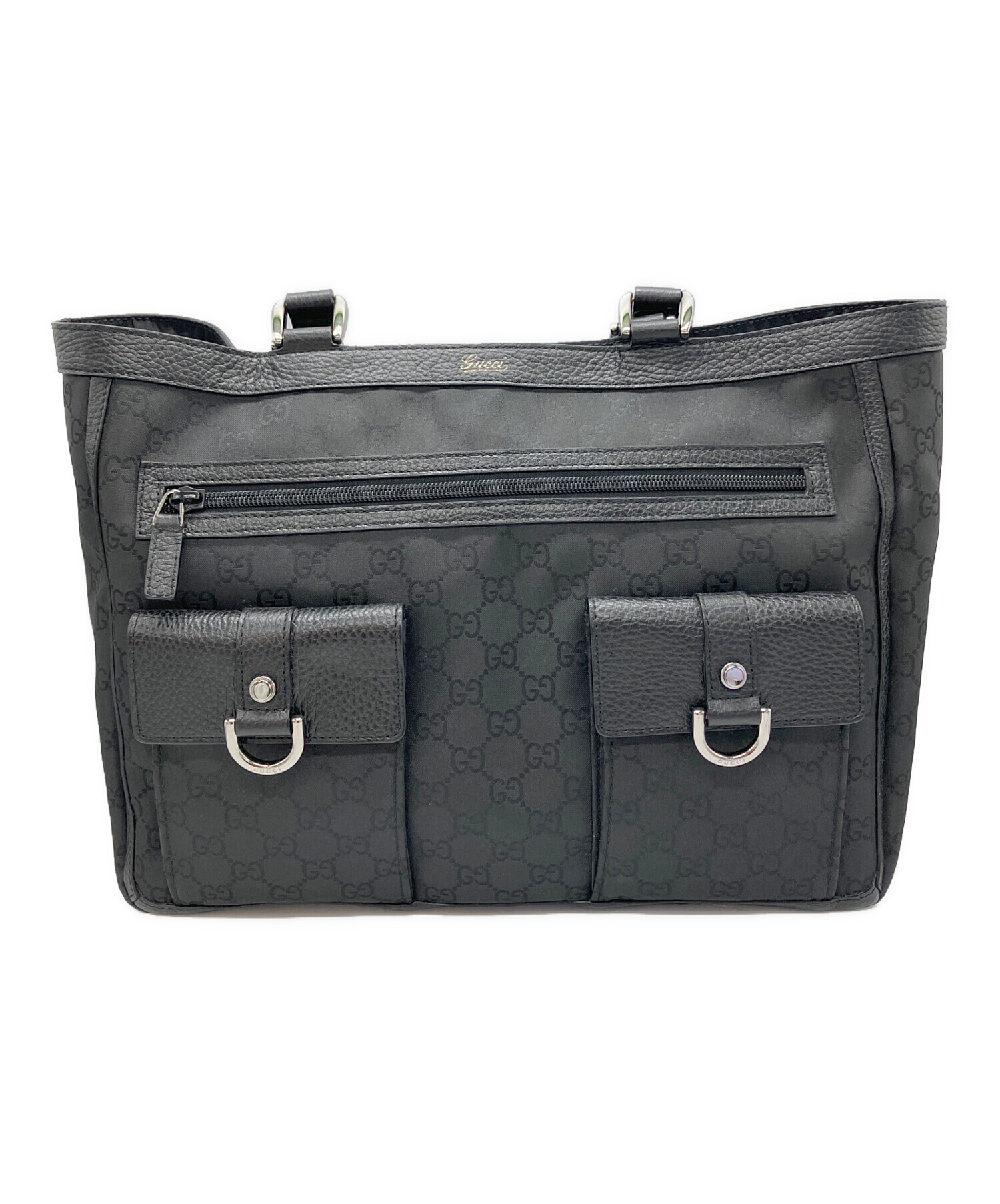 中古・古着通販】GUCCI (グッチ) トートバッグ ブラック｜ブランド