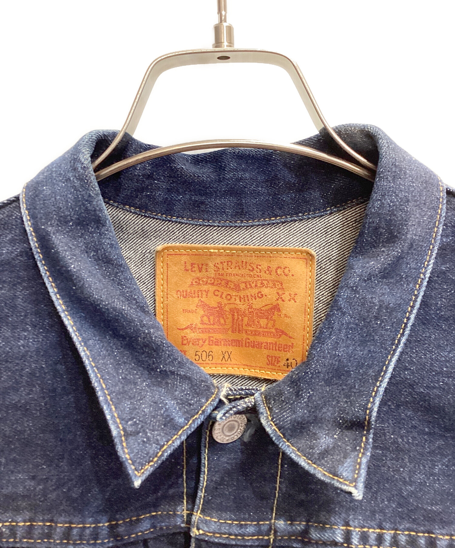 中古・古着通販】LEVI'S (リーバイス) 1st デニムジャケット ネイビー