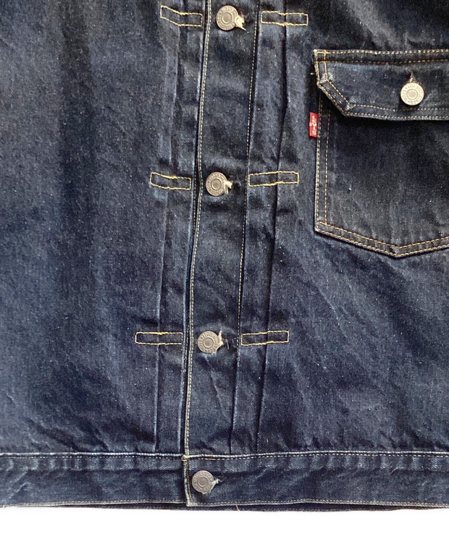 中古・古着通販】LEVI'S (リーバイス) 1st デニムジャケット ネイビー