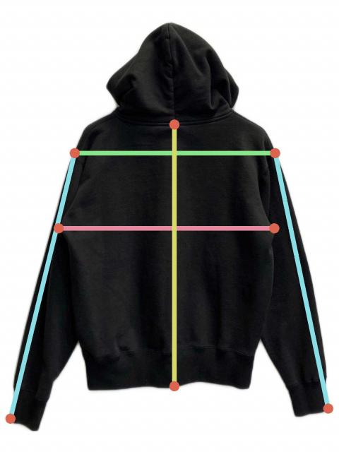 中古・古着通販】XOGUL (ソグル) Eyeleted logo Hoodie ブラック