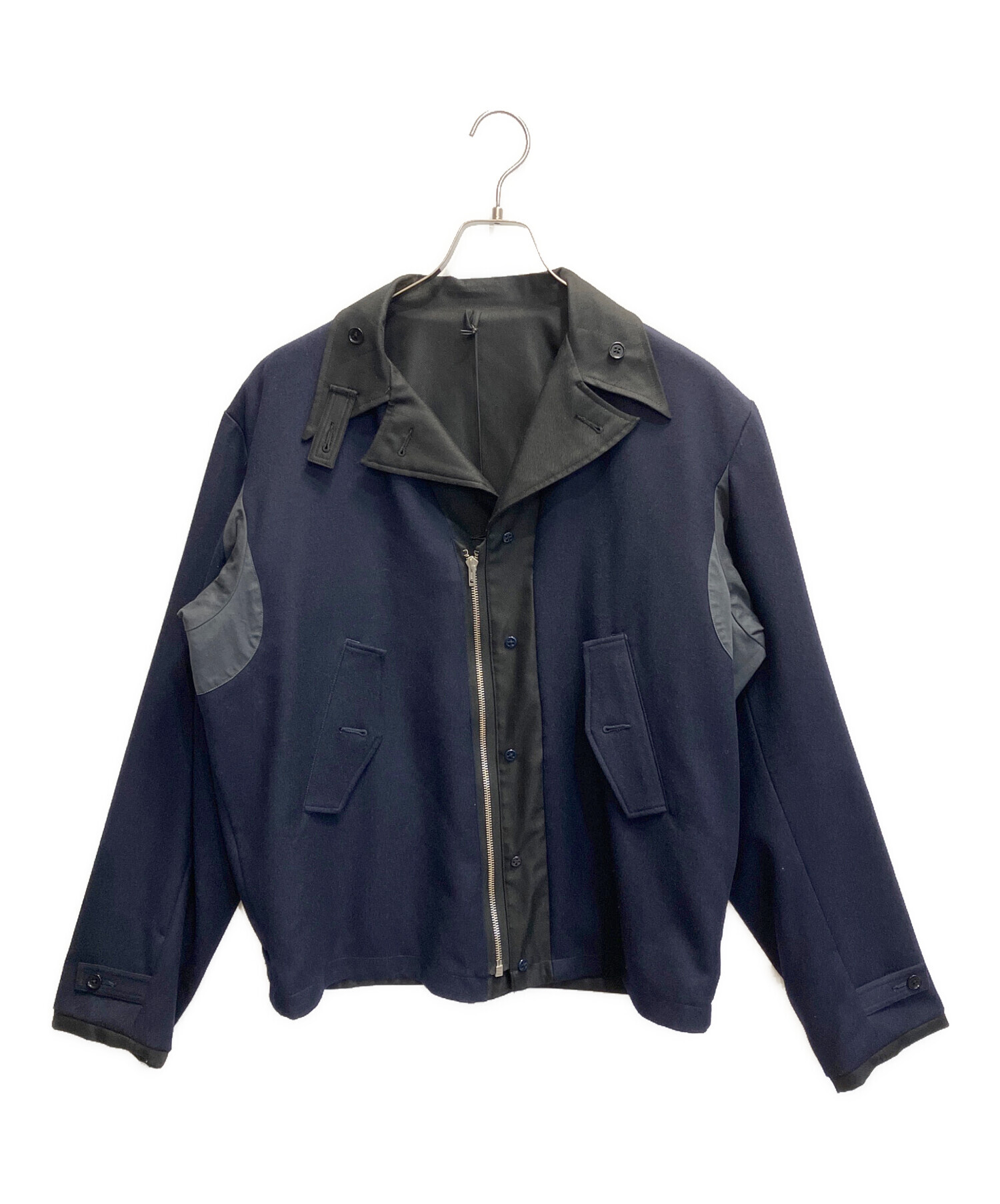 中古・古着通販】CLASS (クラス) リバーシブルブルゾン ネイビー 