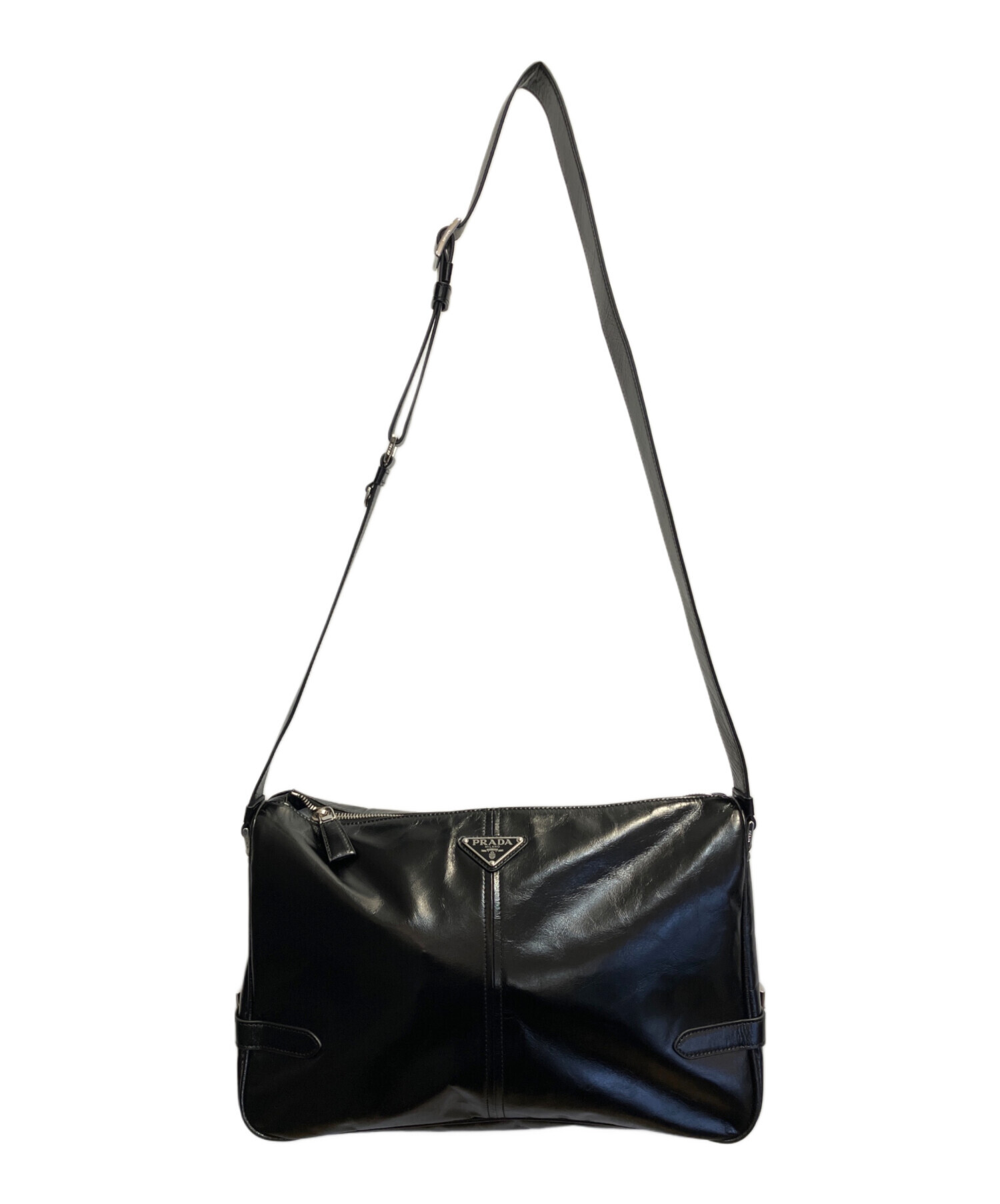 中古・古着通販】PRADA (プラダ) ソフトルックスレザー ショルダー