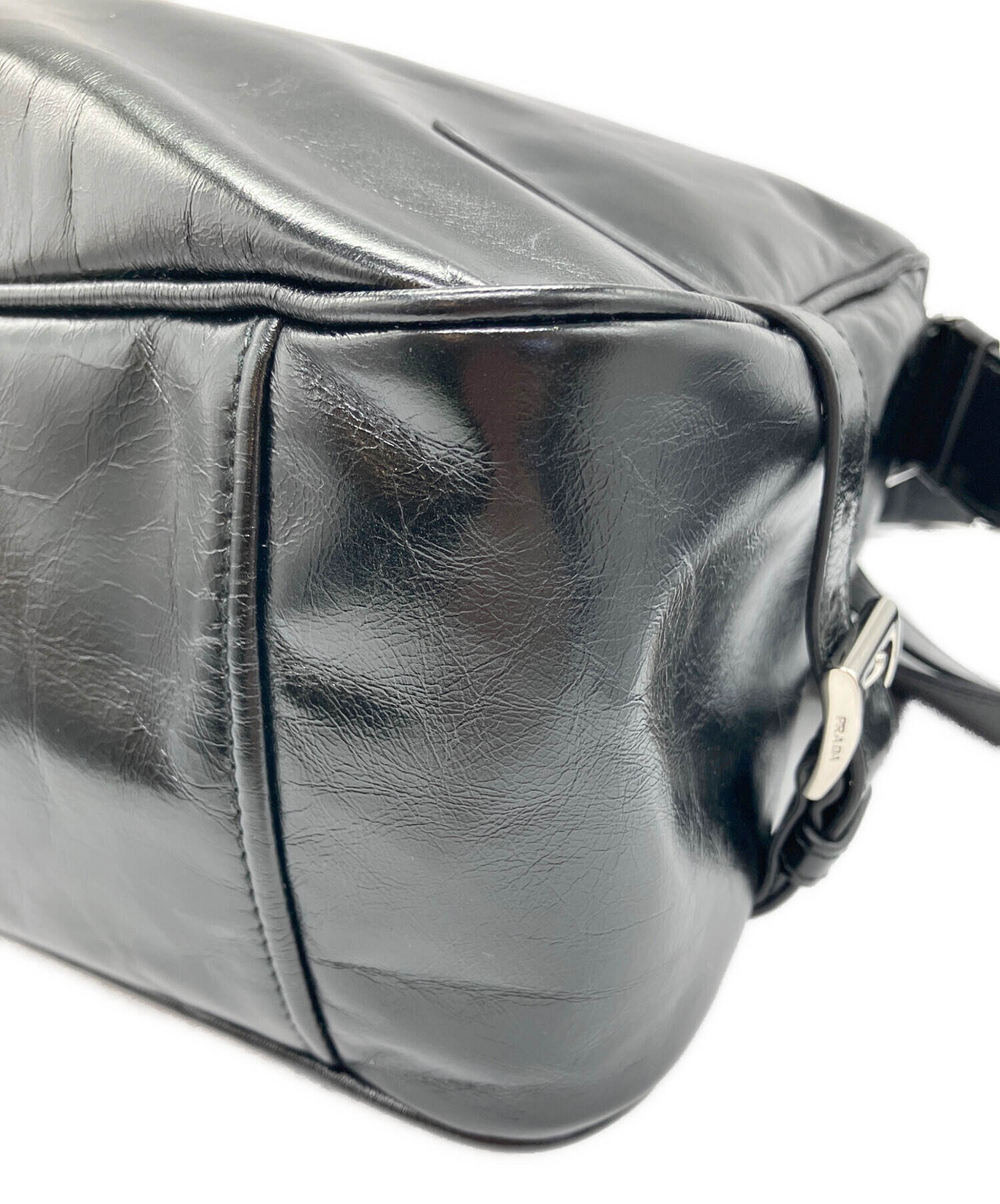 中古・古着通販】PRADA (プラダ) ソフトルックスレザー ショルダー