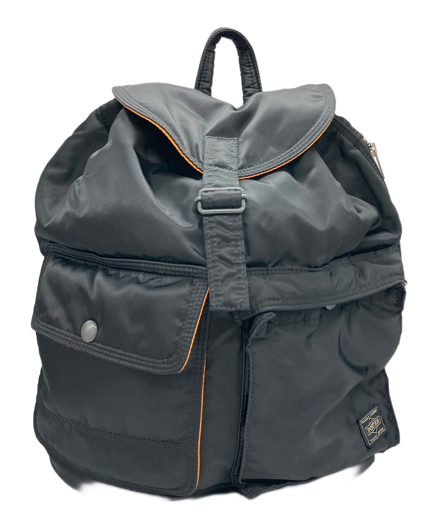 【中古】PORTER タンカーリュック 中古・古着通販】PORTER (ポーター) タンカー リュック ブラック