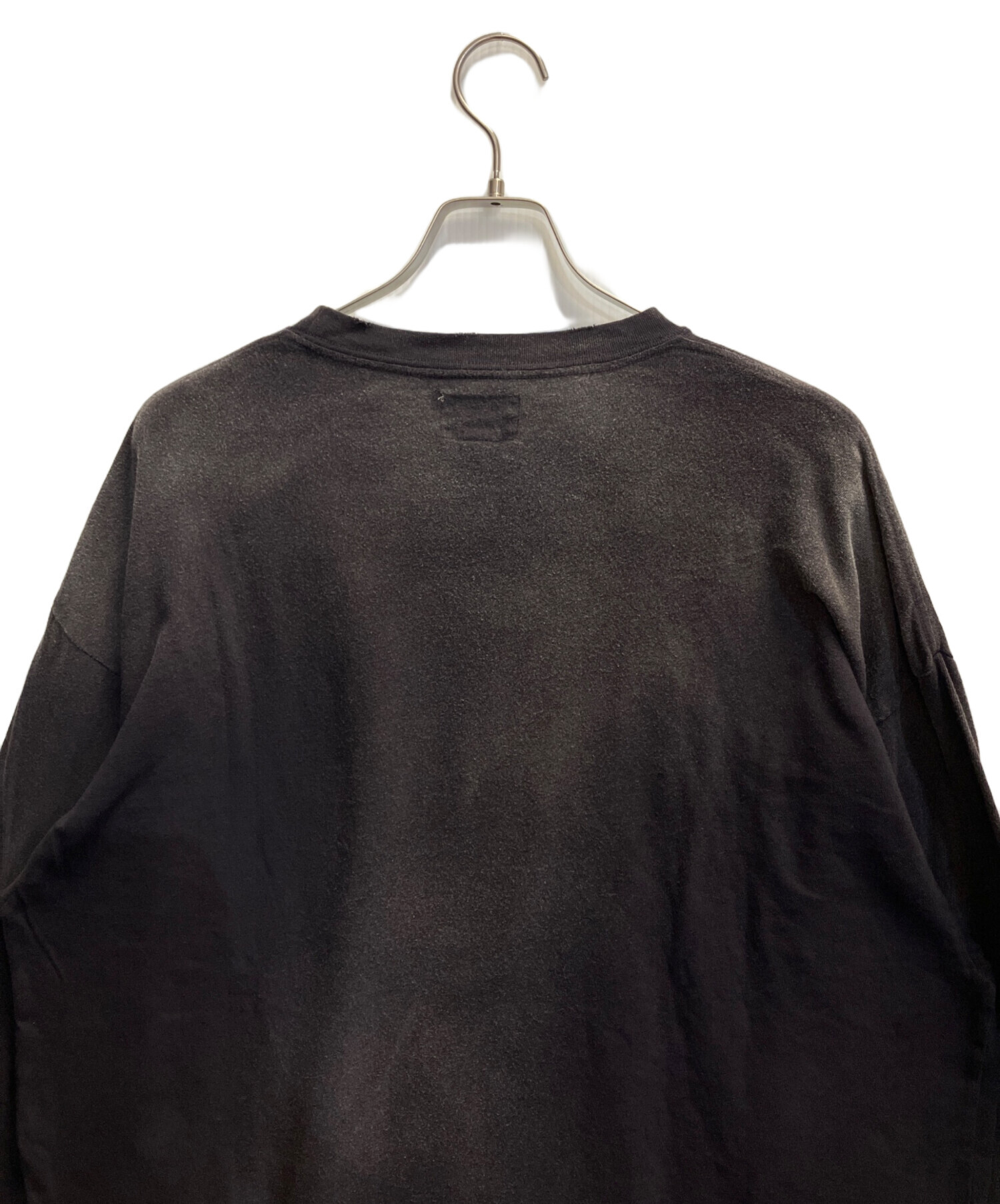 中古・古着通販】KAMIYA (カミヤ) KMY-FIRE Distressed L/S Tee グレー