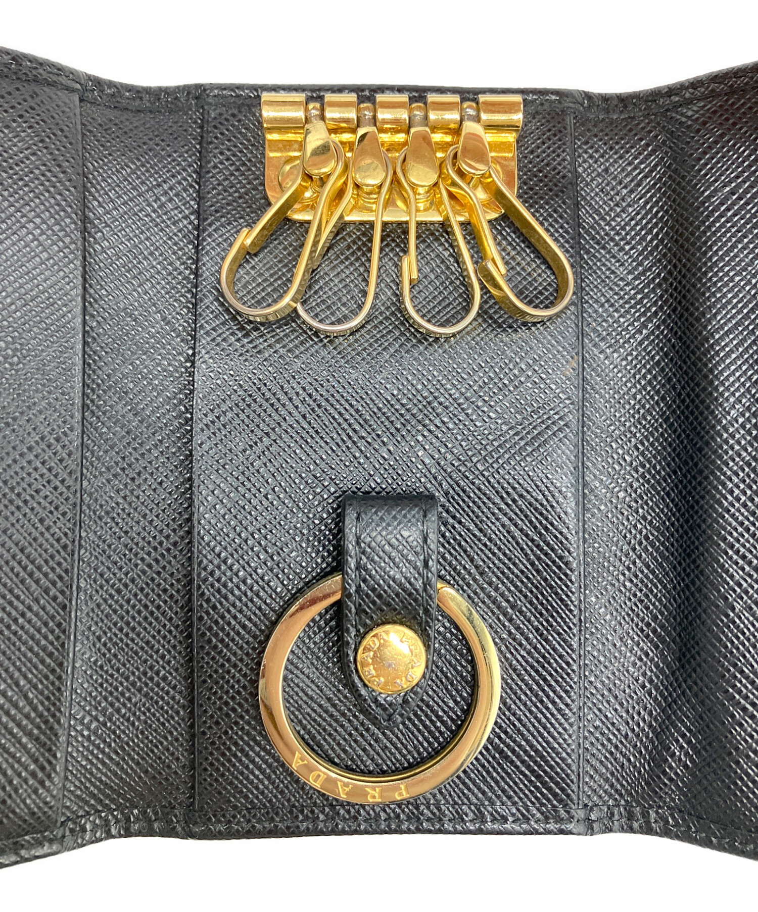 中古・古着通販】PRADA (プラダ) 4連キーケース ブラック｜ブランド