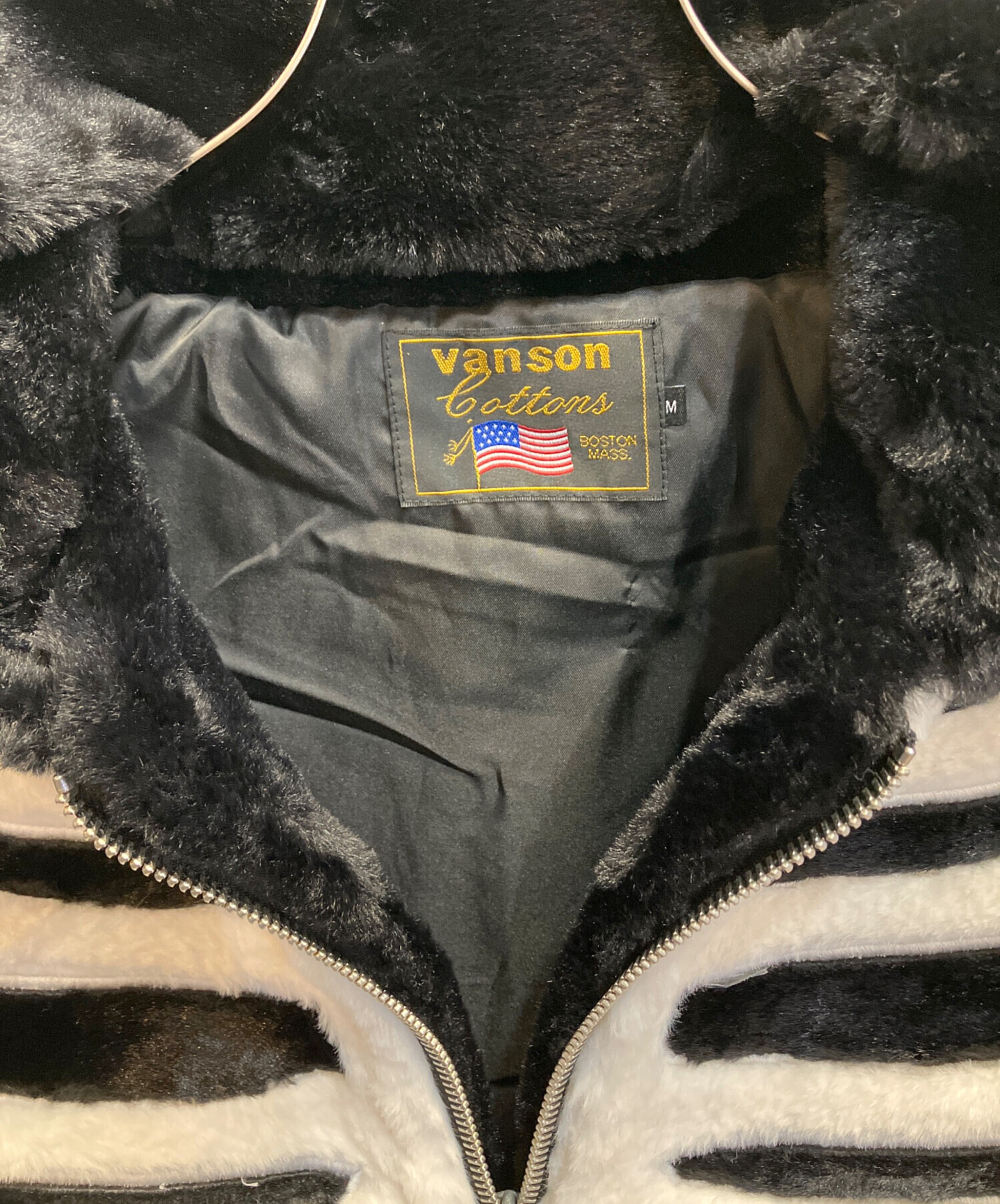 中古・古着通販】VANSON (バンソン) スケルトンボーンファーZIP