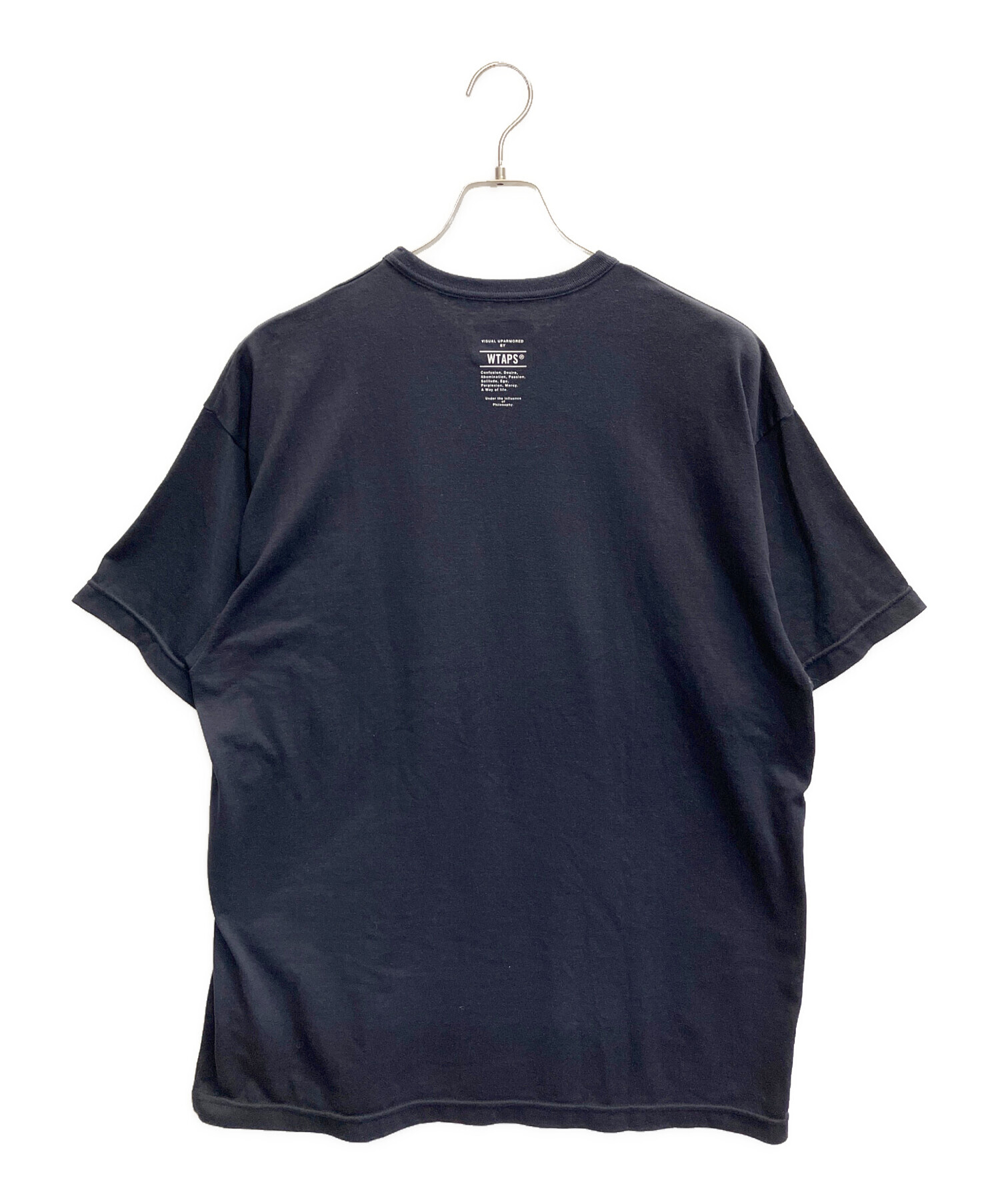 WTAPS Tシャツ ネイビー 中古・古着通販】WTAPS (ダブルタップス) 半袖Tシャツ ネイビー サイズ