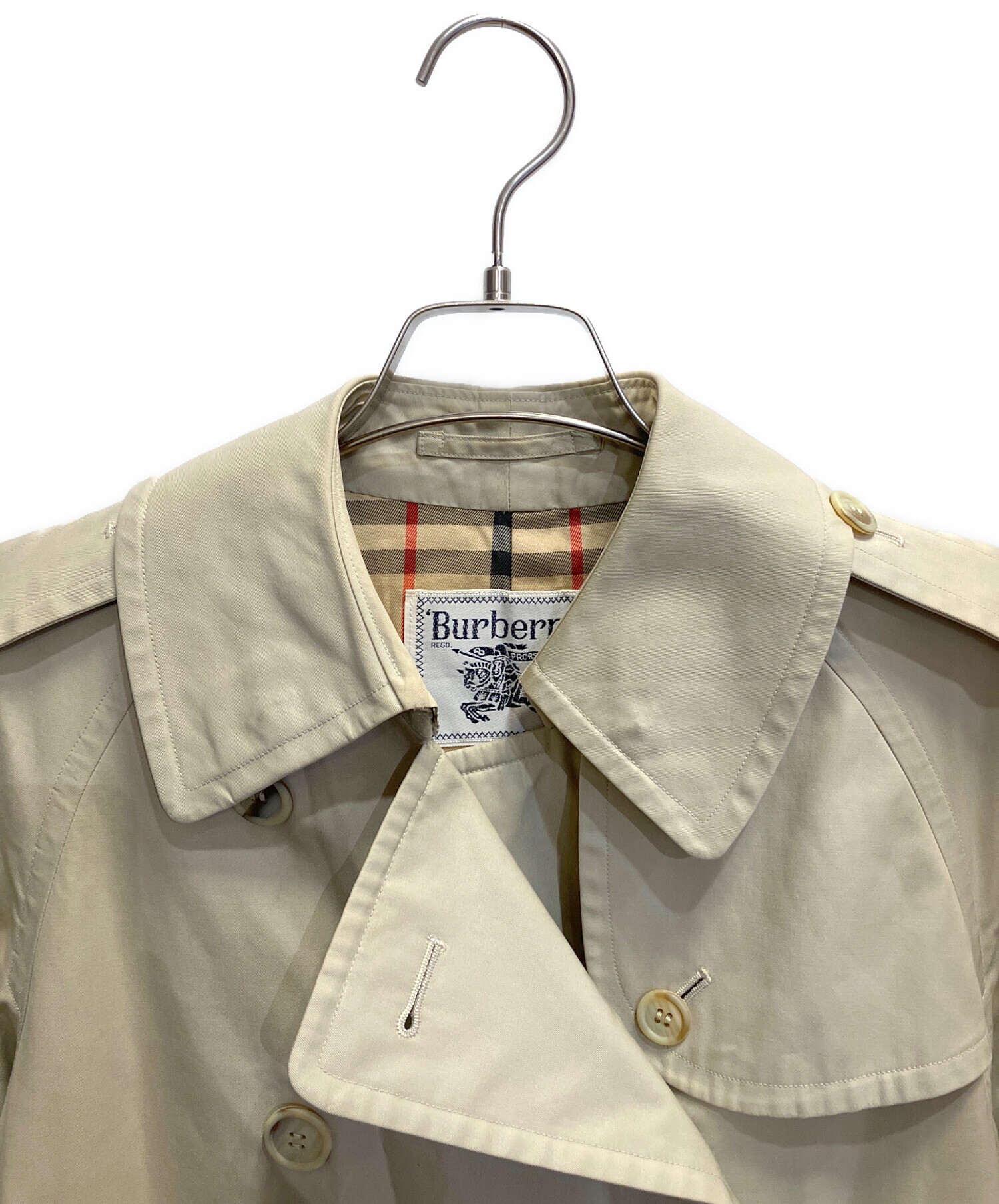 【sさんご依頼品】バーバリーズ トレンチコート ノバチェック 9AB2　ベージュ 中古・古着通販】Burberry's (バーバリーズ) トレンチコート ベージュ