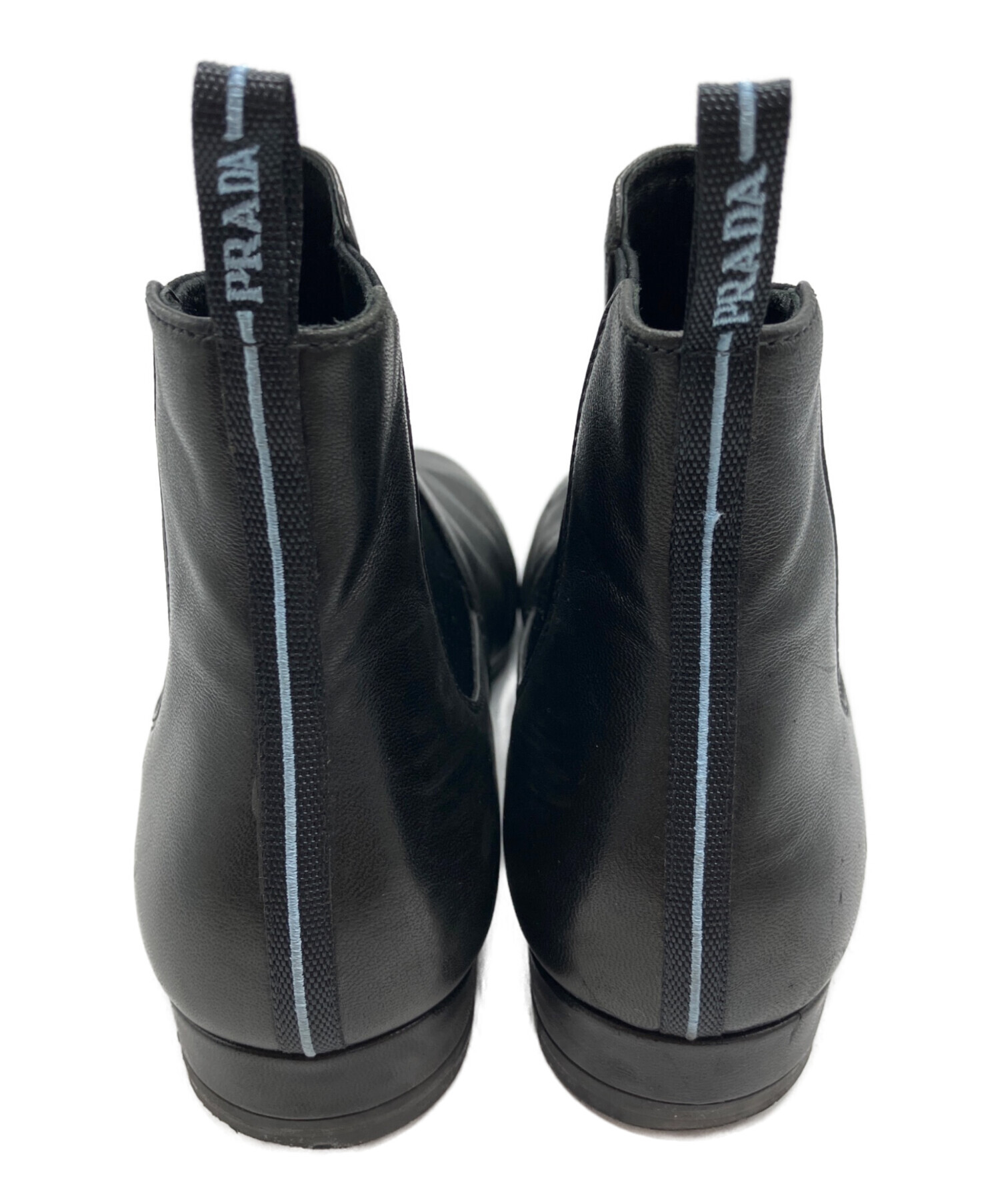 中古・古着通販】PRADA (プラダ) サイドゴアブーツ ブラック サイズ