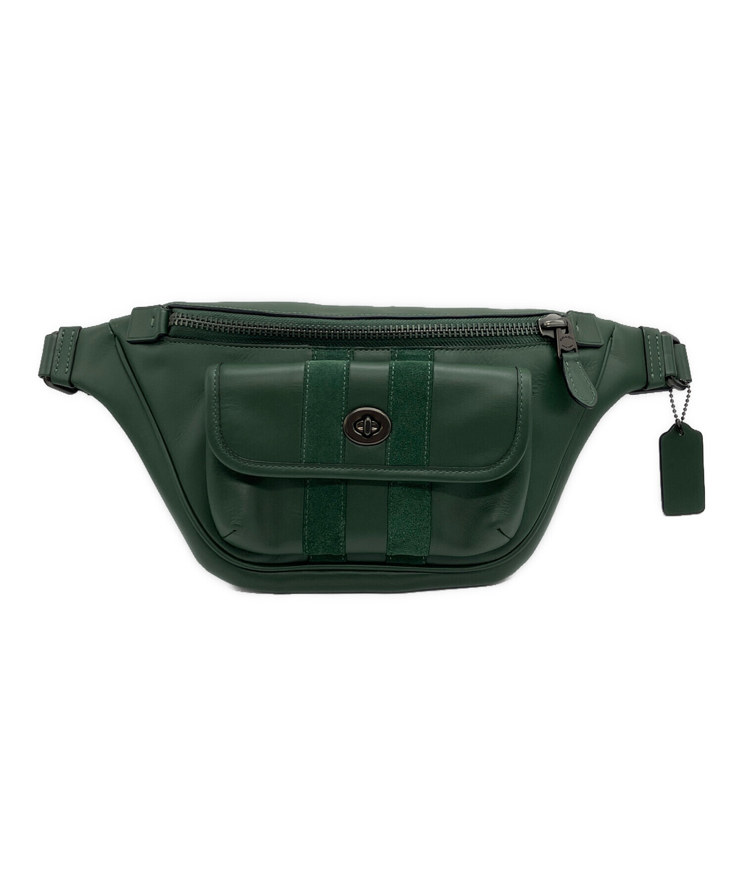 COACH コーチ ボディバッグ エメラルド グリーン ウエストポーチ 中古・古着通販】COACH (コーチ) ウエストポーチ グリーン｜ブランド