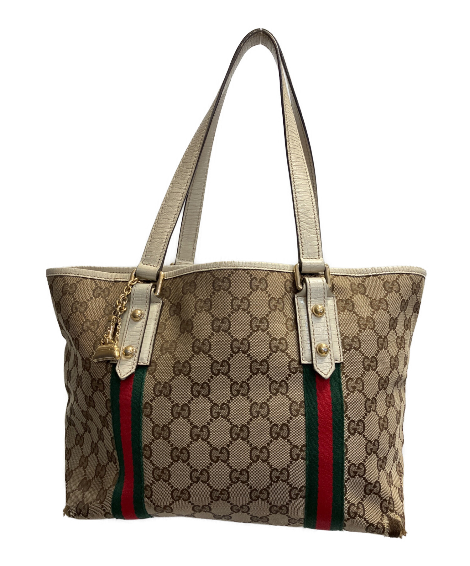 中古・古着通販】GUCCI (グッチ) GGキャンバス シェリーラインバッグ