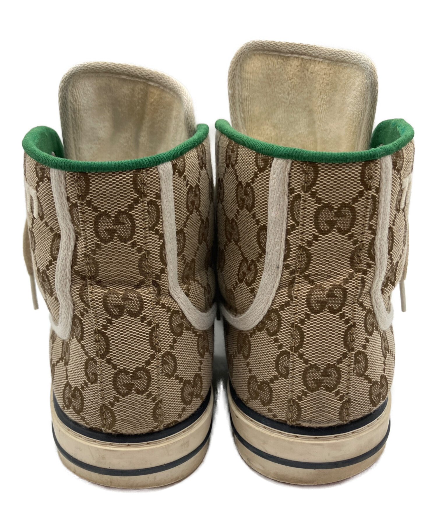 中古・古着通販】GUCCI (グッチ) ハイカットスニーカー ベージュ 
