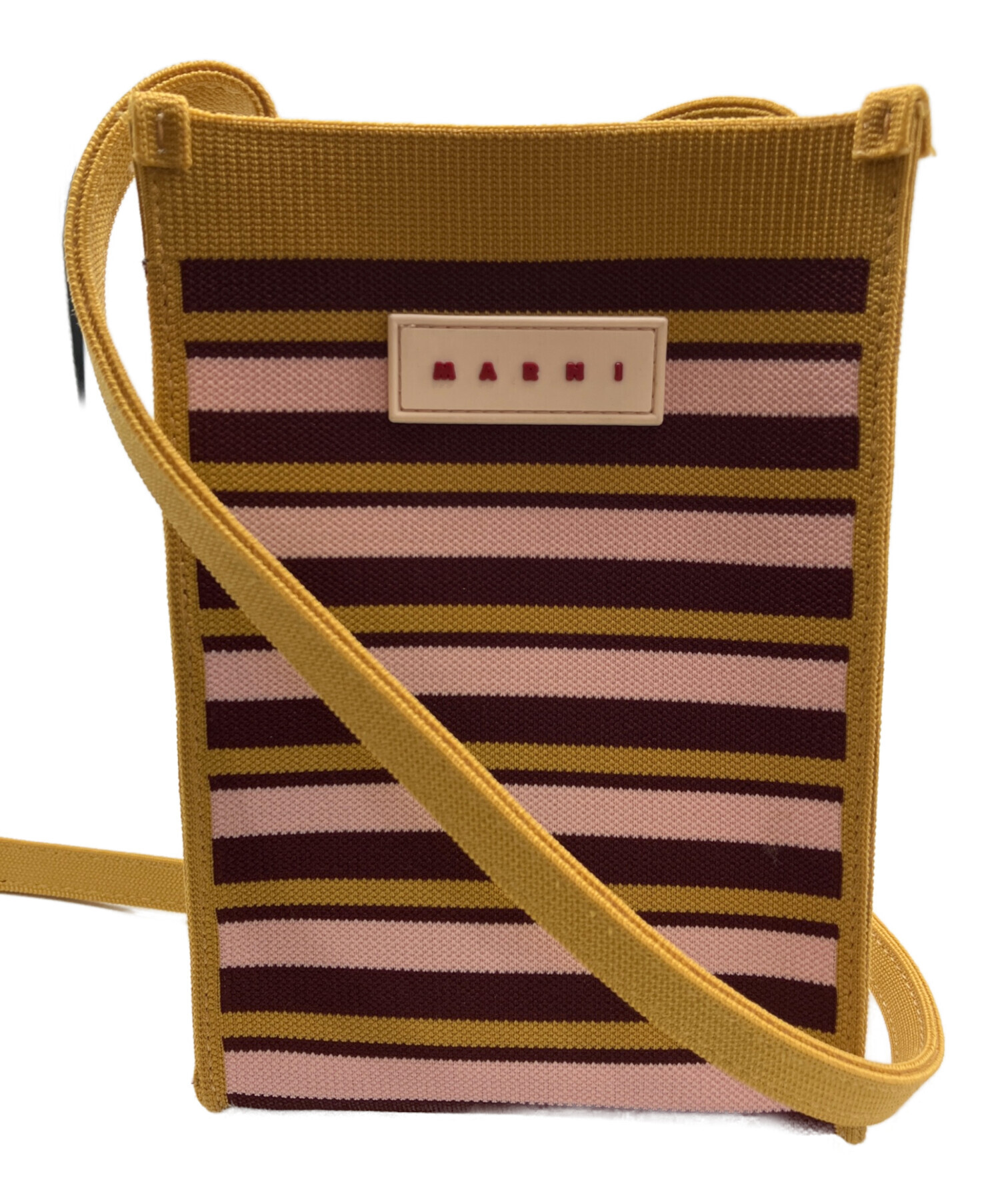 中古・古着通販】MARNI (マルニ) ショルダーバッグ イエロー×ピンク 
