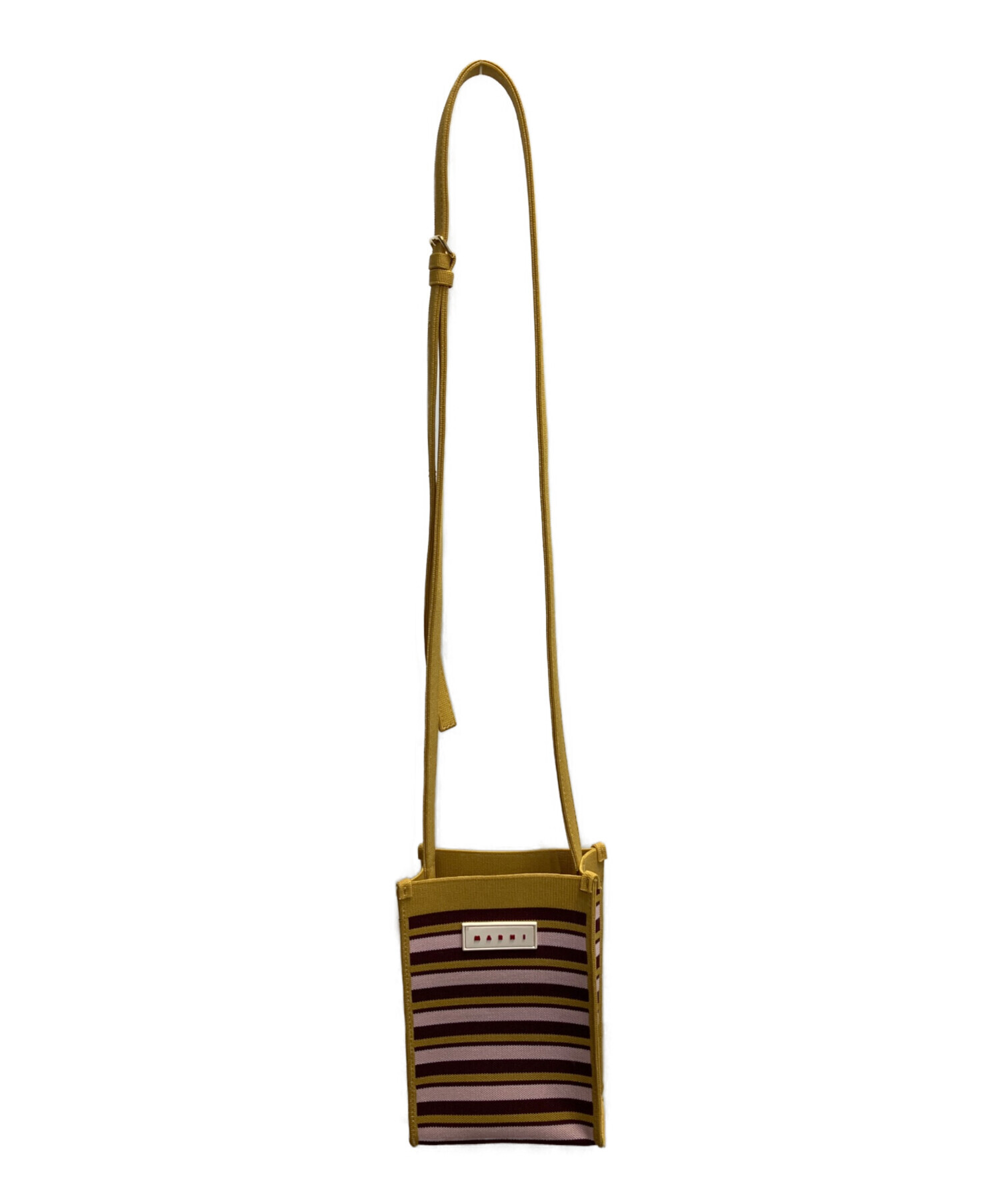 中古・古着通販】MARNI (マルニ) ショルダーバッグ イエロー×ピンク 