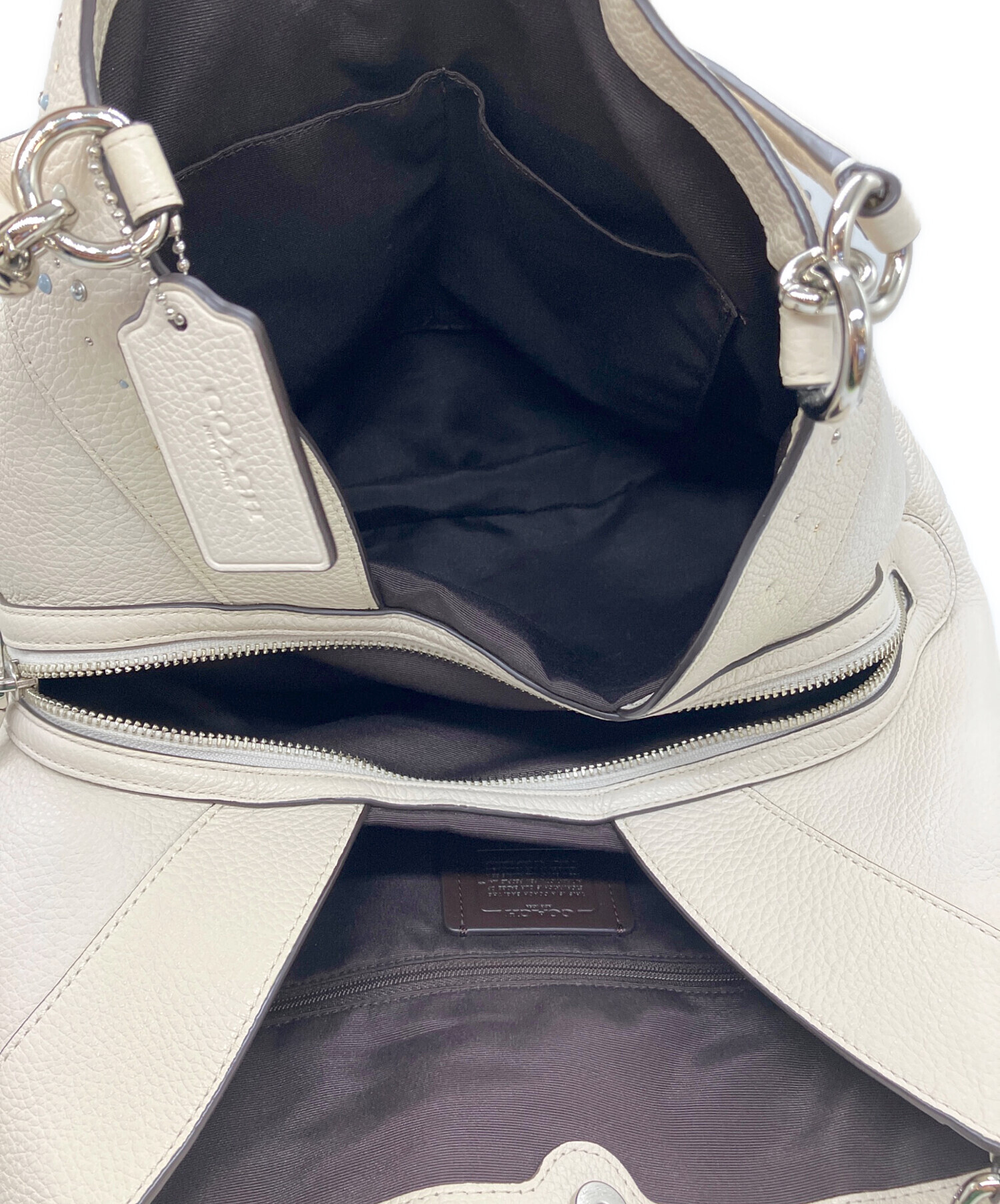 中古・古着通販】COACH (コーチ) ハンドバッグ アイボリー｜ブランド 