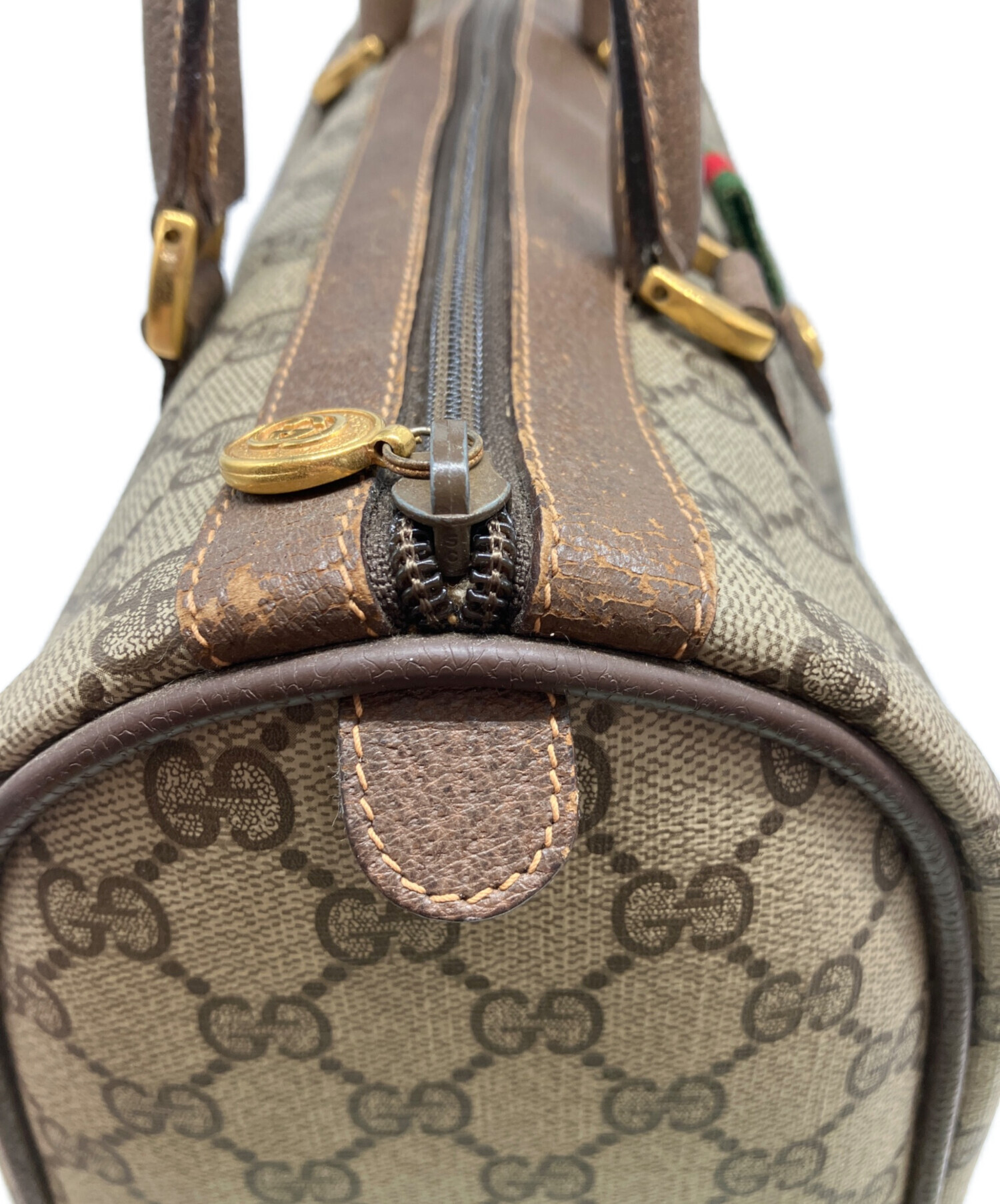 中古・古着通販】GUCCI (グッチ) ミニボストンバッグ ベージュ