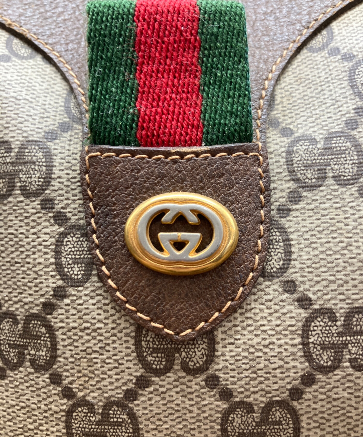 中古・古着通販】GUCCI (グッチ) ミニボストンバッグ ベージュ