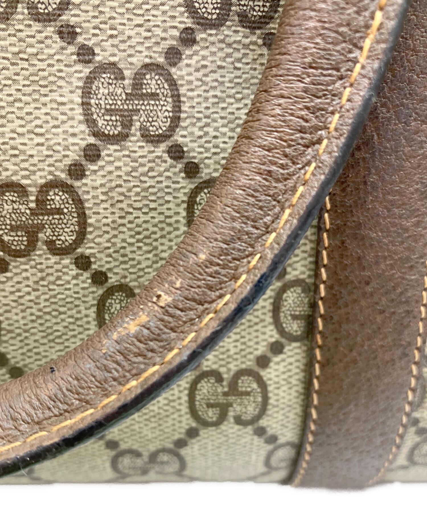 中古・古着通販】GUCCI (グッチ) ミニボストンバッグ ベージュ