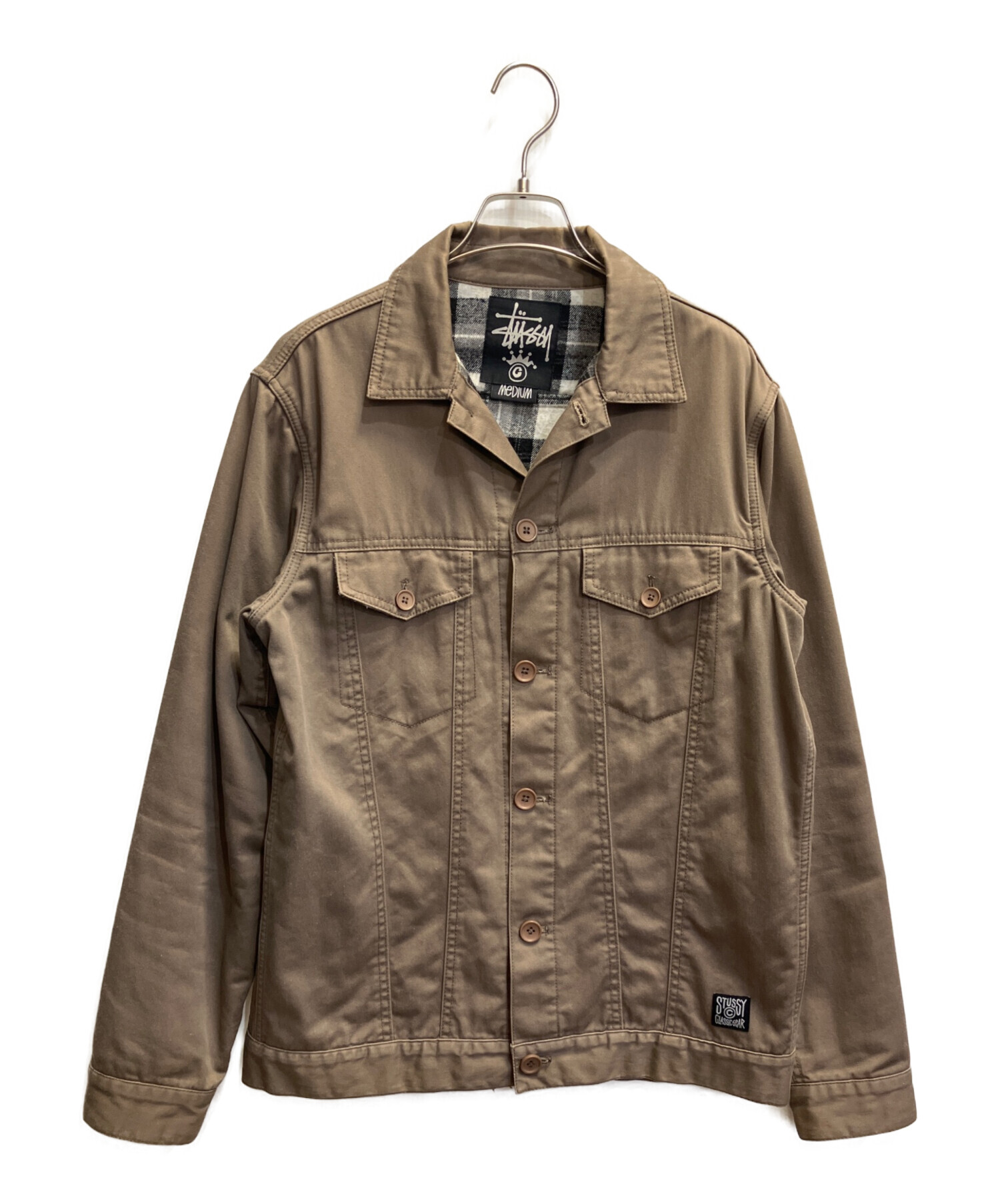 中古・古着通販】stussy (ステューシー) デニムジャケット ベージュ