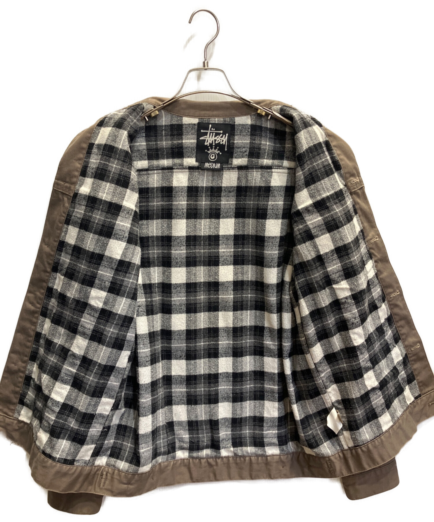 中古・古着通販】stussy (ステューシー) デニムジャケット ベージュ