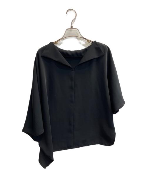 中古・古着通販】ENFOLD (エンフォルド) 半袖ブラウス ブラック サイズ