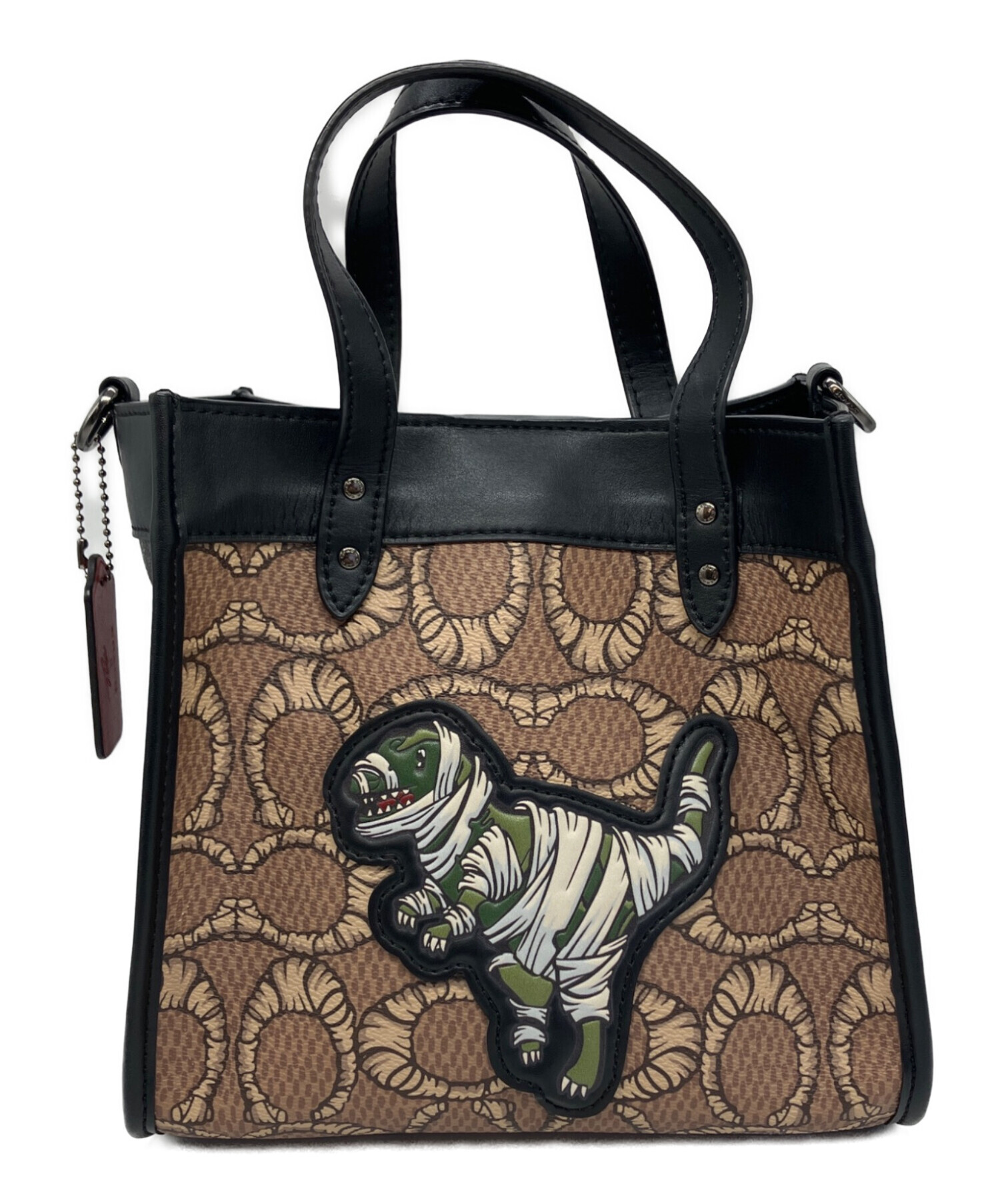 中古・古着通販】COACH (コーチ) ハンドバッグ ベージュ｜ブランド 