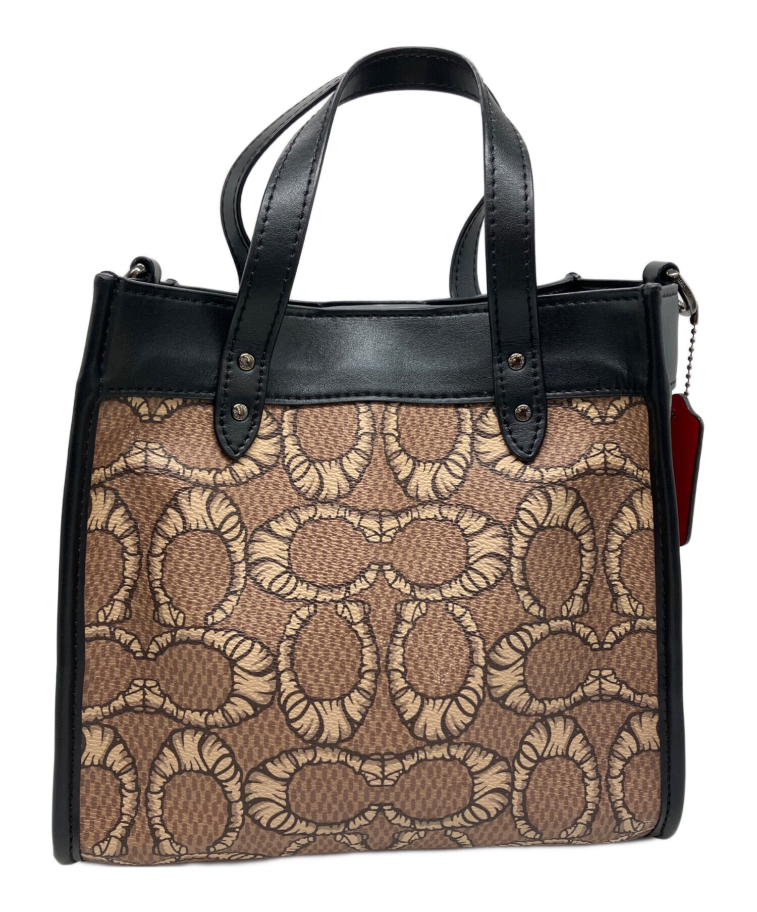 中古・古着通販】COACH (コーチ) ハンドバッグ ベージュ｜ブランド 