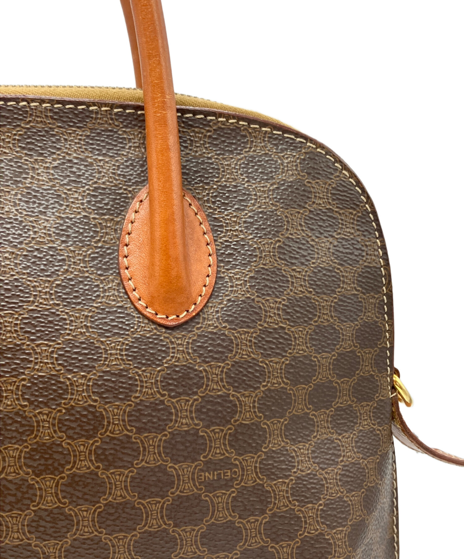CELINE セリーヌ ブラウン　ハンドバッグ 中古・古着通販】CELINE (セリーヌ) ハンドバッグ ブラウン｜ブランド